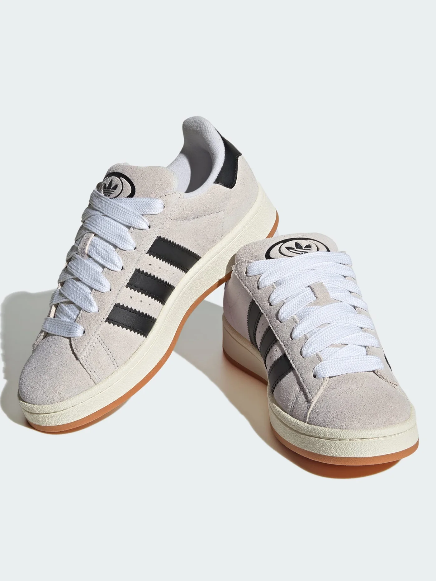 Campus 00s Crystal White/Core Black/Off White Shoes - Image 4