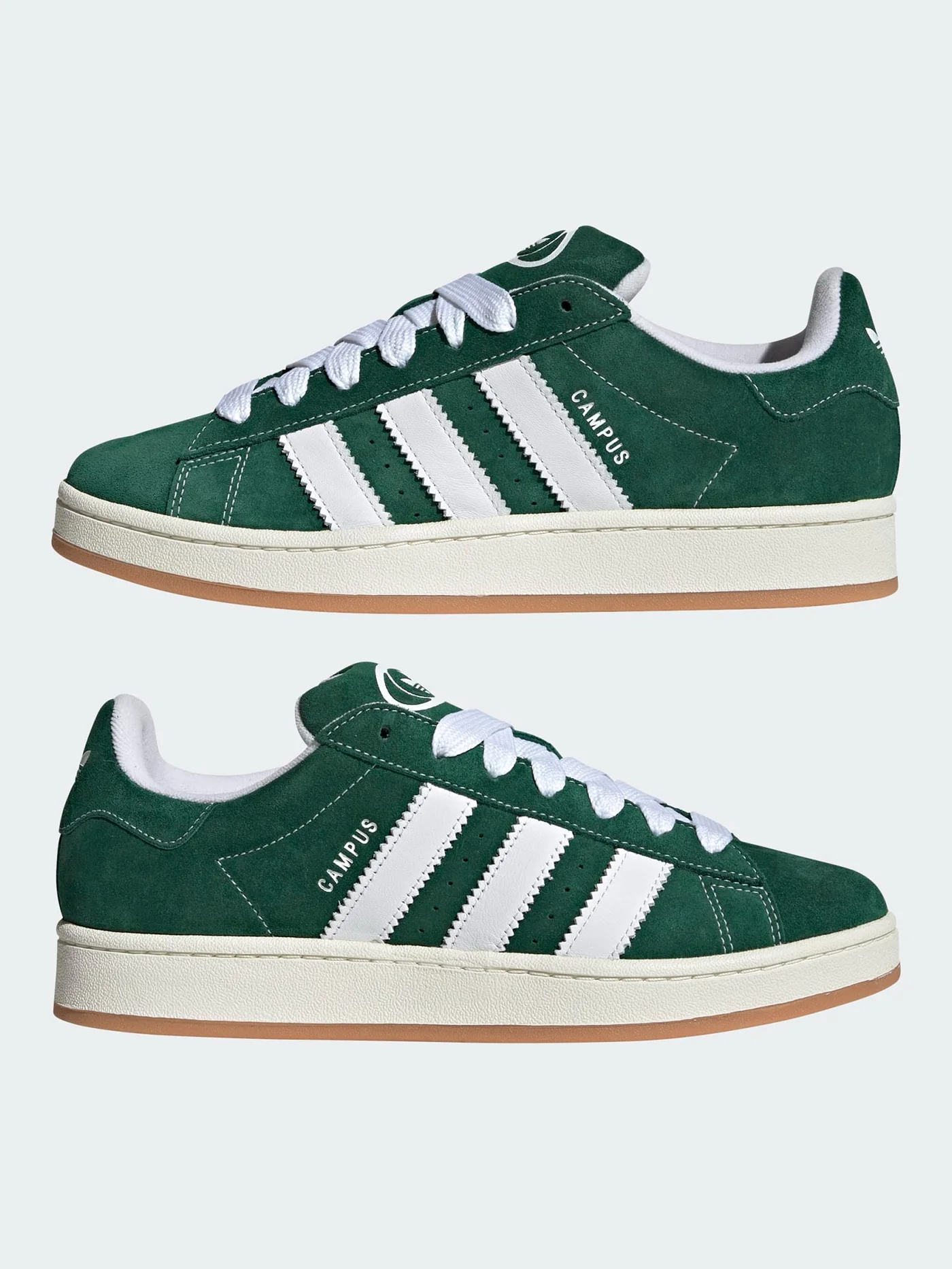Campus 00s Dark Green/White/Off White Shoes - Image 3