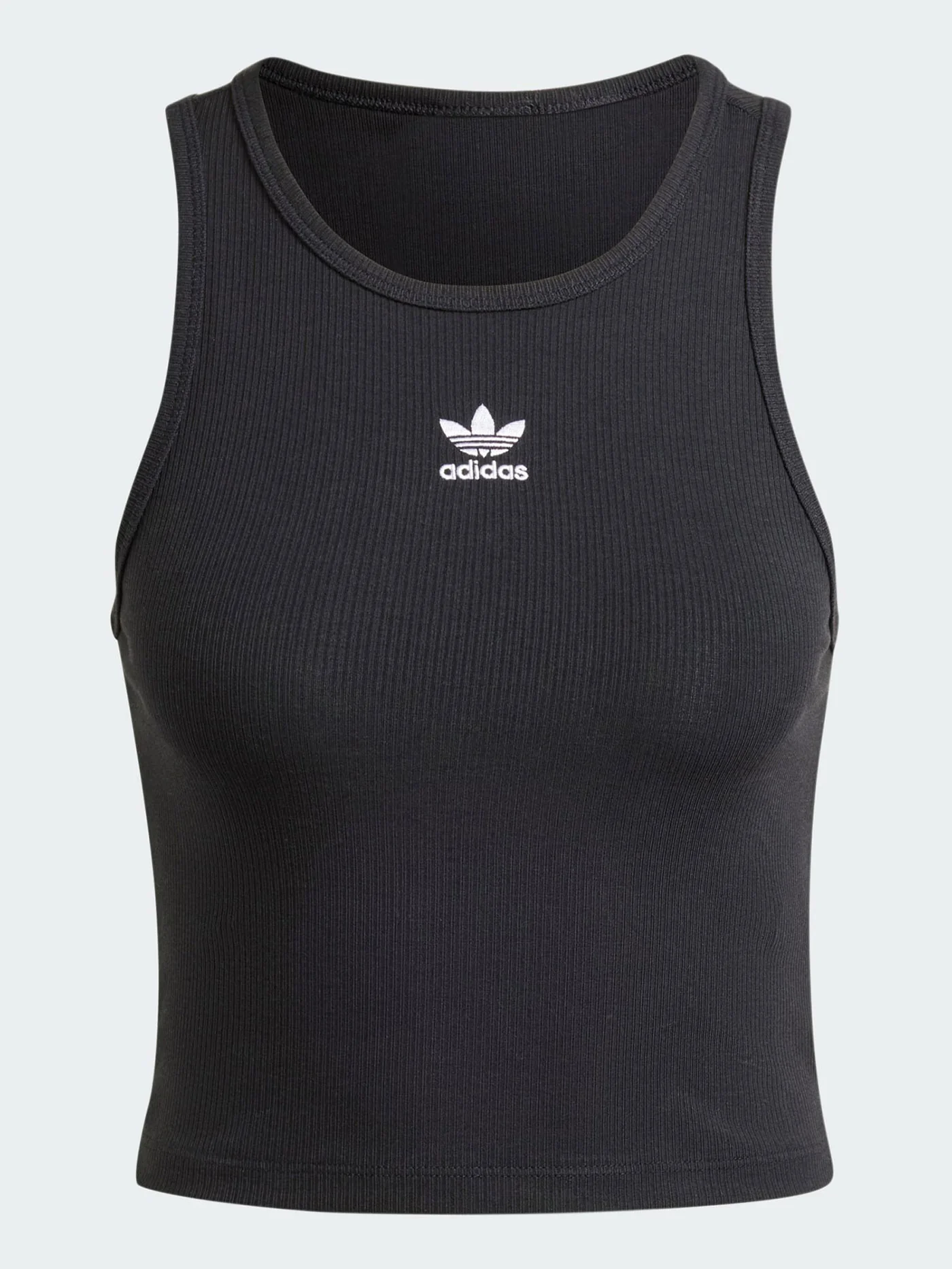 Essentials Rib Black Tank Top - Image 4