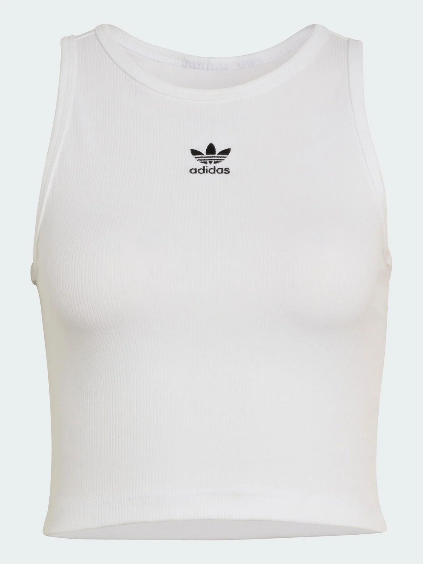 Essentials Rib White Tank Top - Image 4