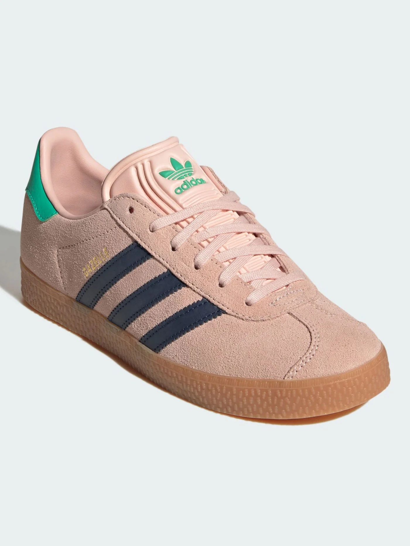 Gazelle Blush Pink/Night Indigo/Hi-Res Green Shoes (Youth 7-14) - Image 2