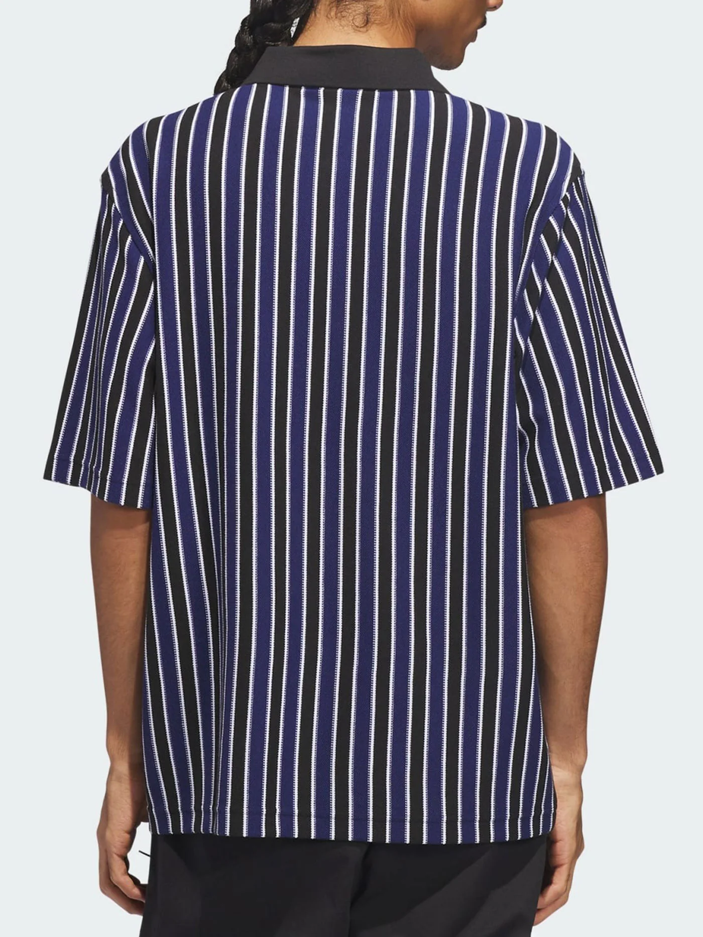 Skate Classic White/Dark Blue/Black Short Sleeve Polo - Image 2