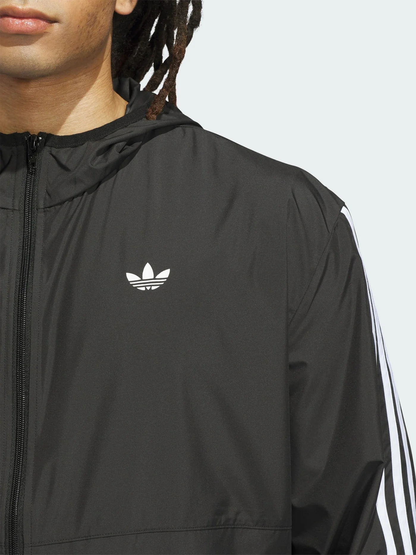 Skate Windbreaker Black/White Jacket - Image 3