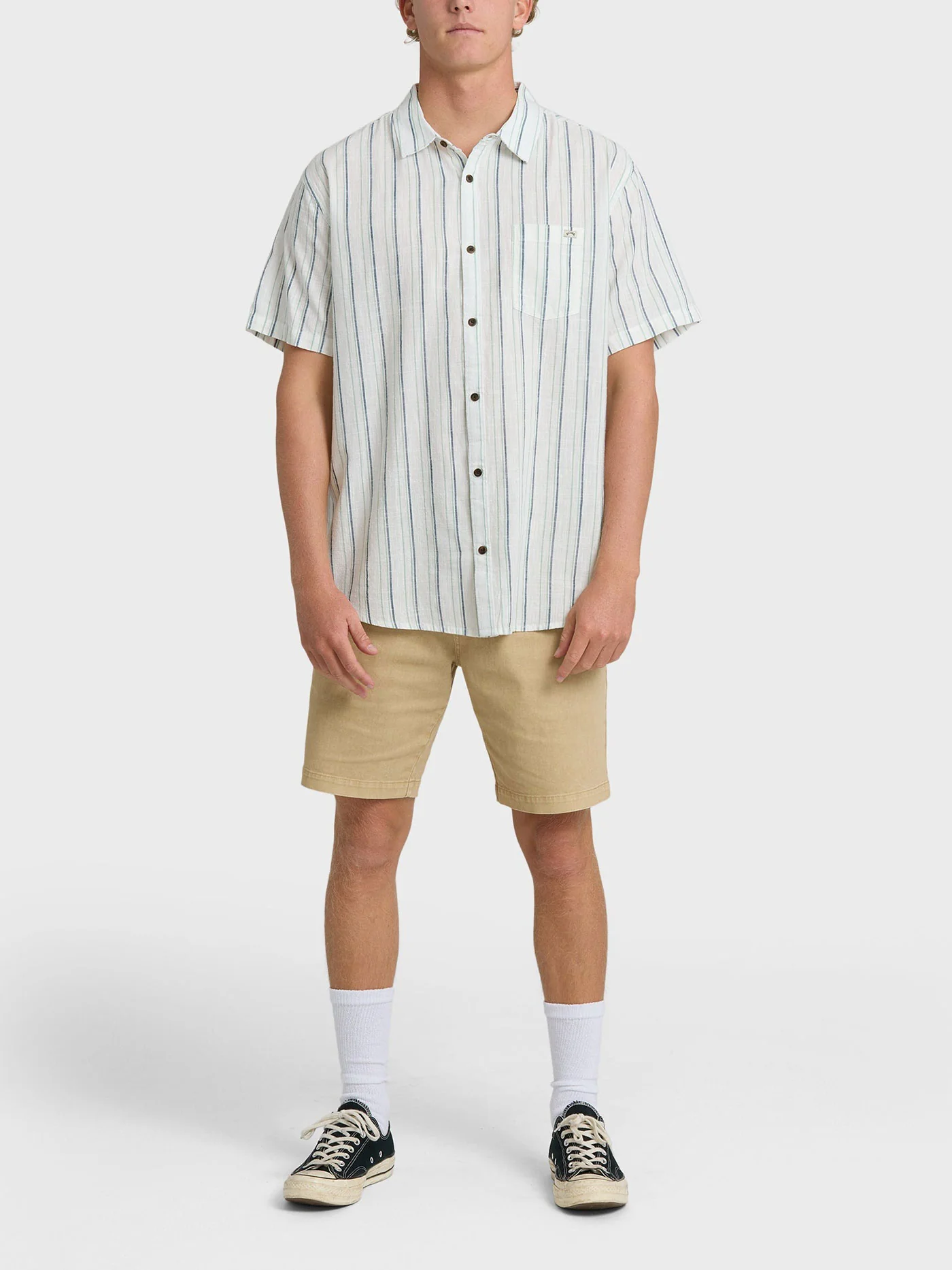 All Day Stripe Short Sleeve Buttondown Shirt - Image 4