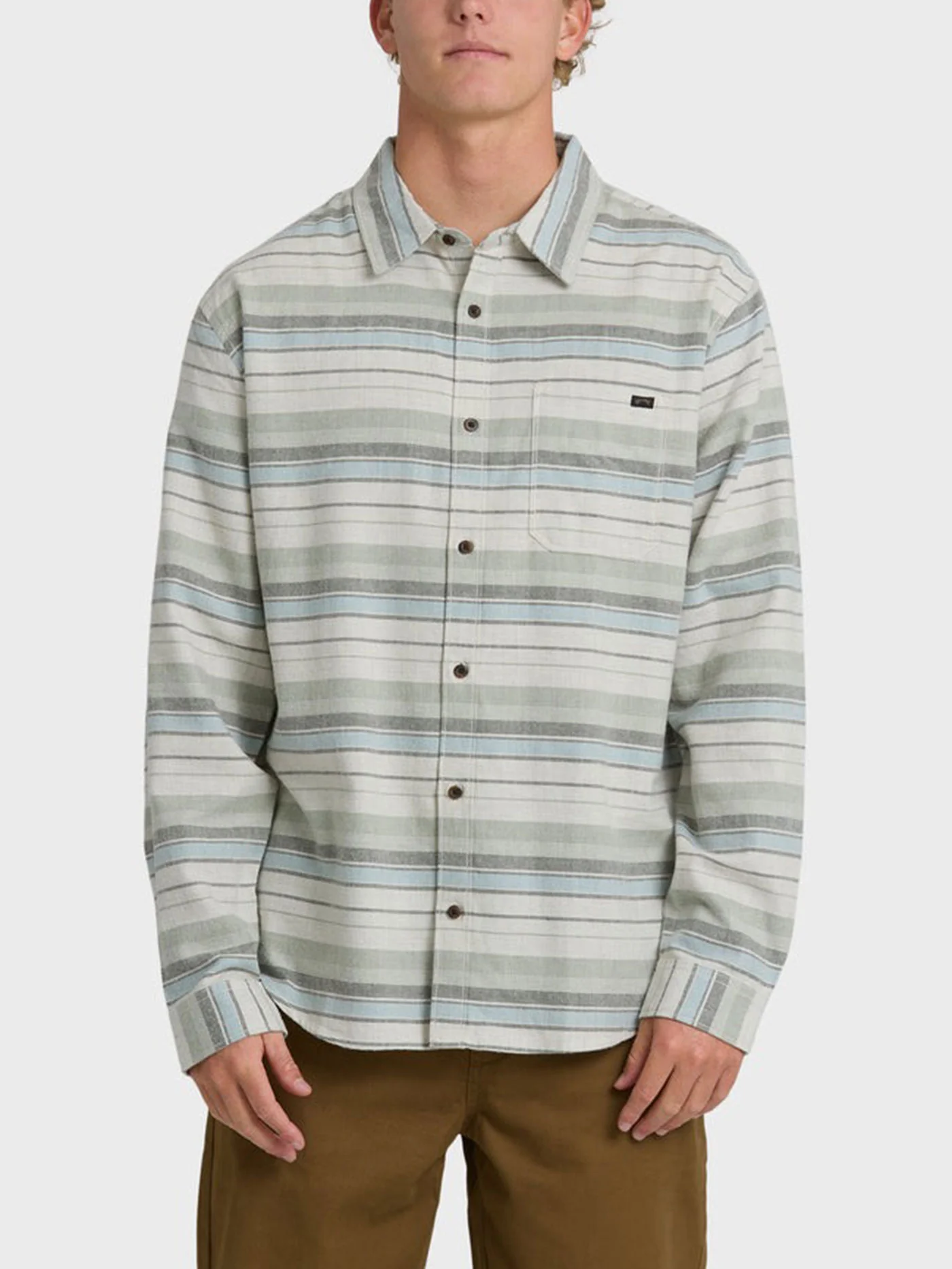 Coastline Flannel Long Sleeve Buttondown Shirt
