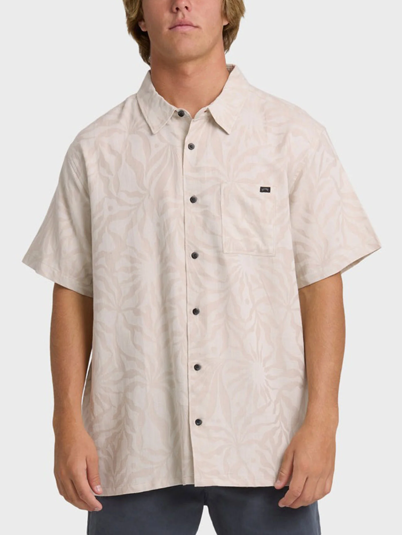 Sundays Jacquard Short Sleeve Buttondown Shirt
