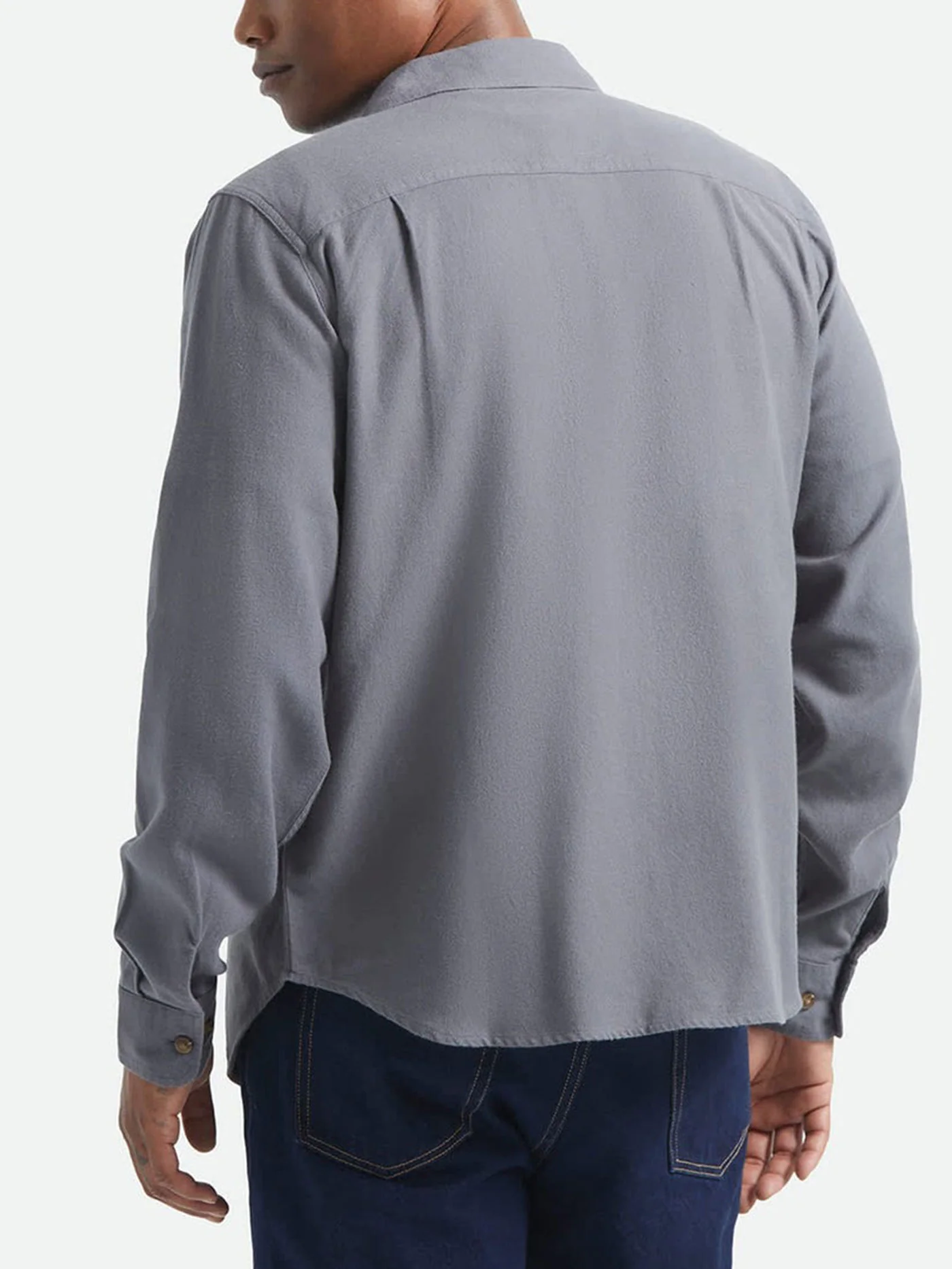 Bowery Lighweight Soft Flannel Long Sleeve Buttondown Shirt - Image 4