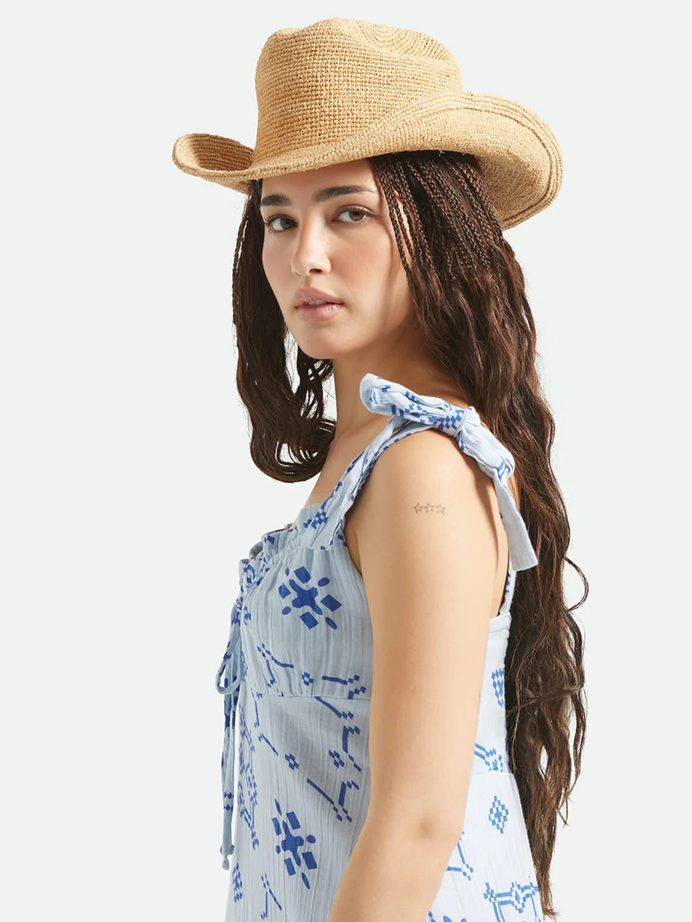 Odessa Straw Packable Cowboy Hat - Image 3