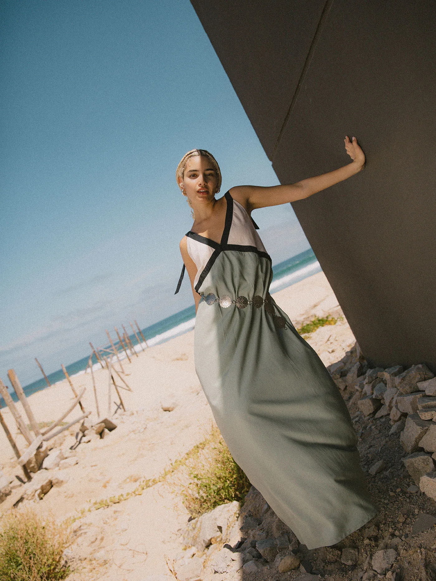 Sunset Tie Slip Dress - Image 4
