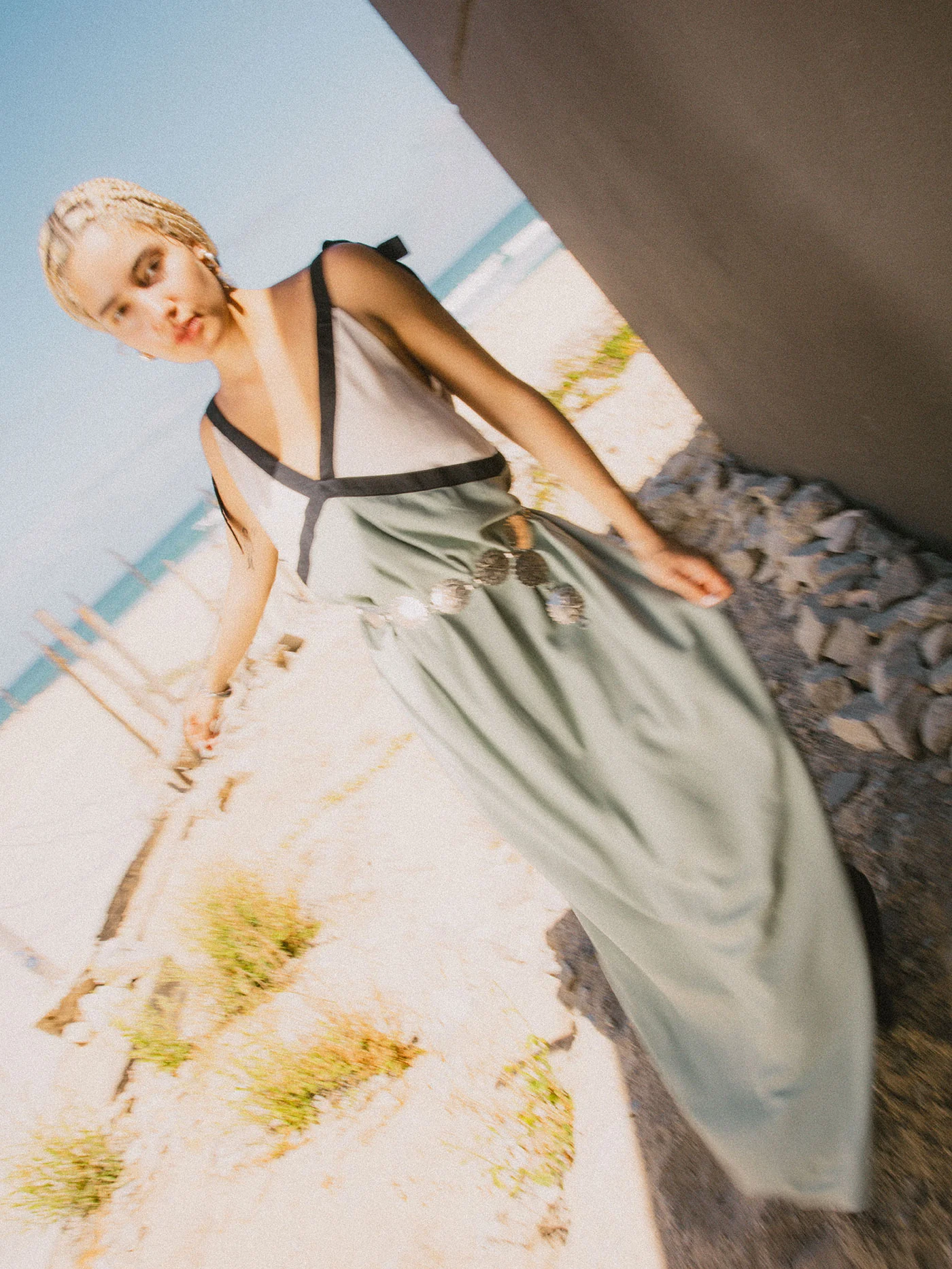 Sunset Tie Slip Dress - Image 5