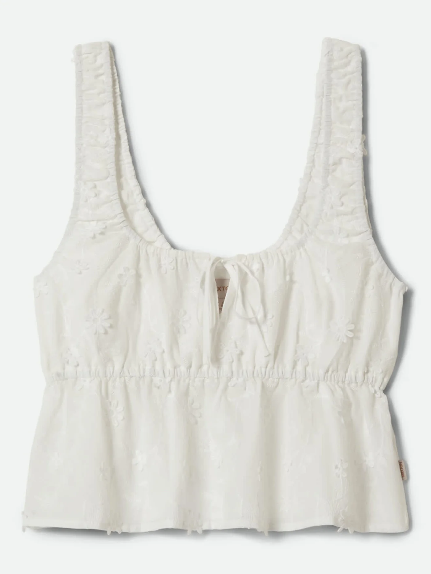 The Abigail Tie Off White Floral Tank Top - Image 6