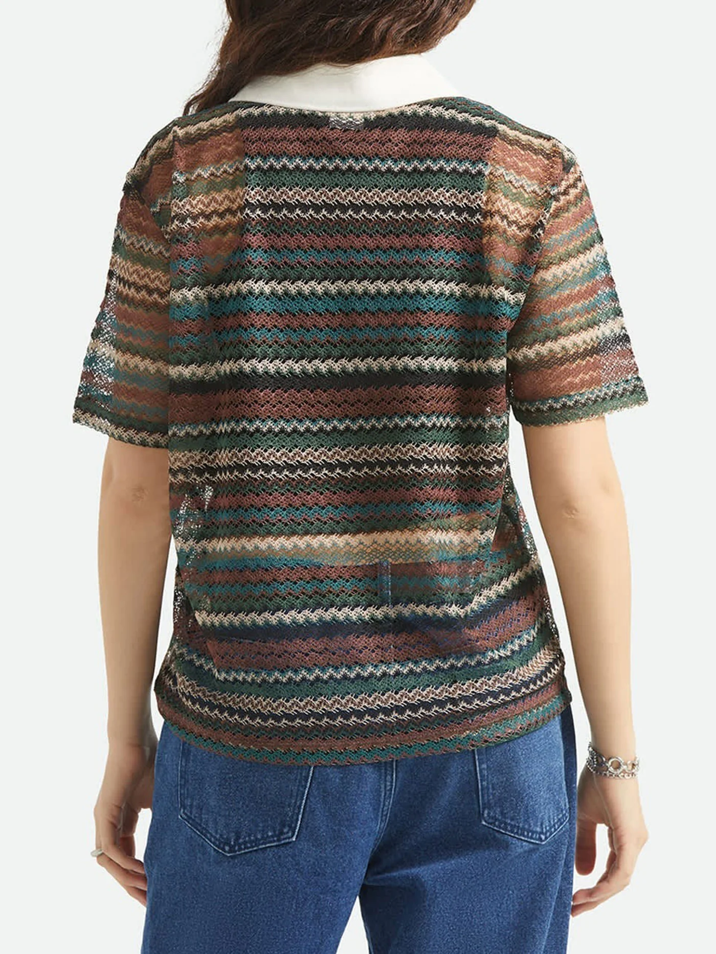 Varsity Multi Retro Stripe T-Shirt - Image 3