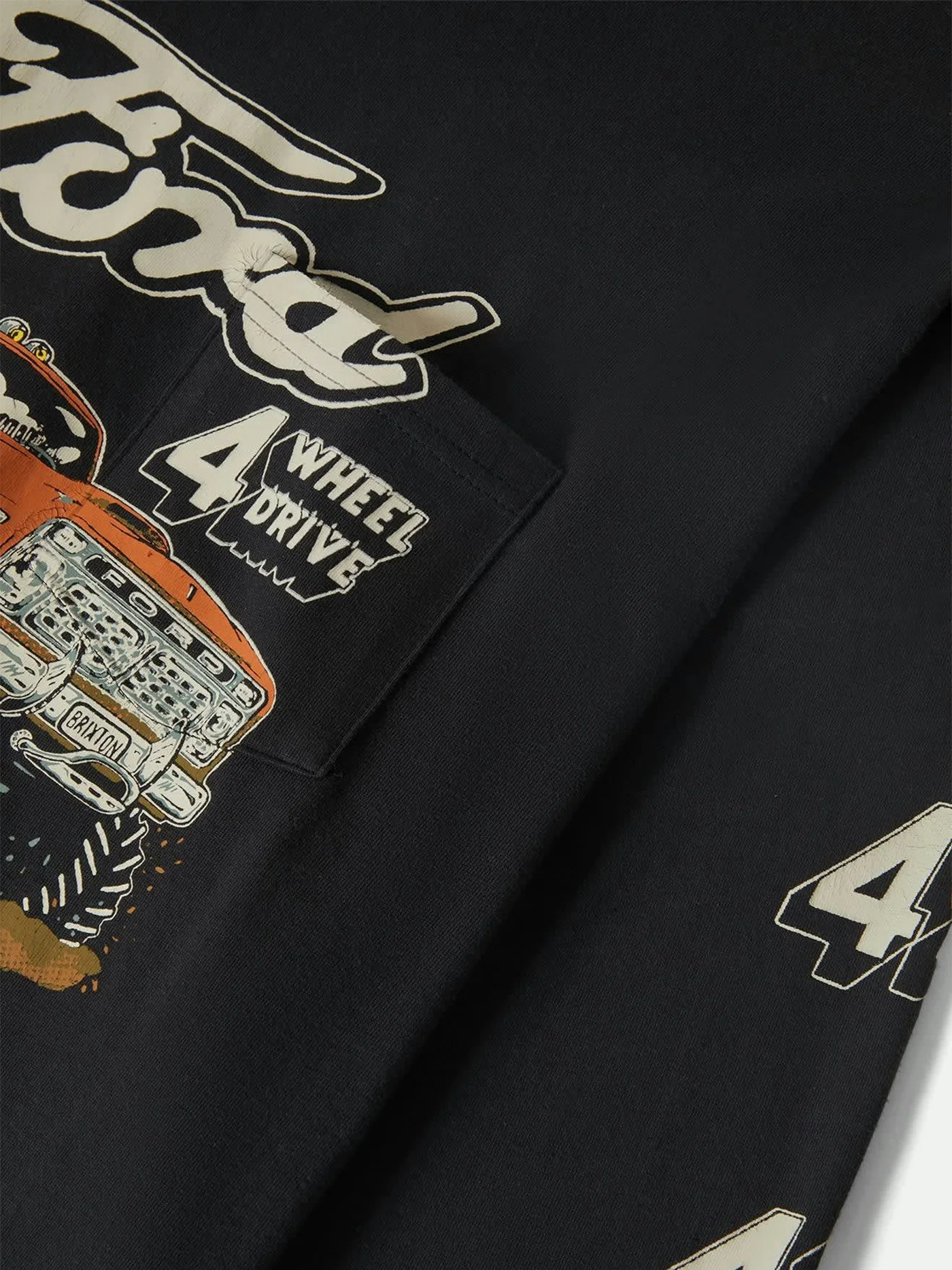 Brixton x Ford Mud Marathon Long Sleeve T-Shirt - Image 3
