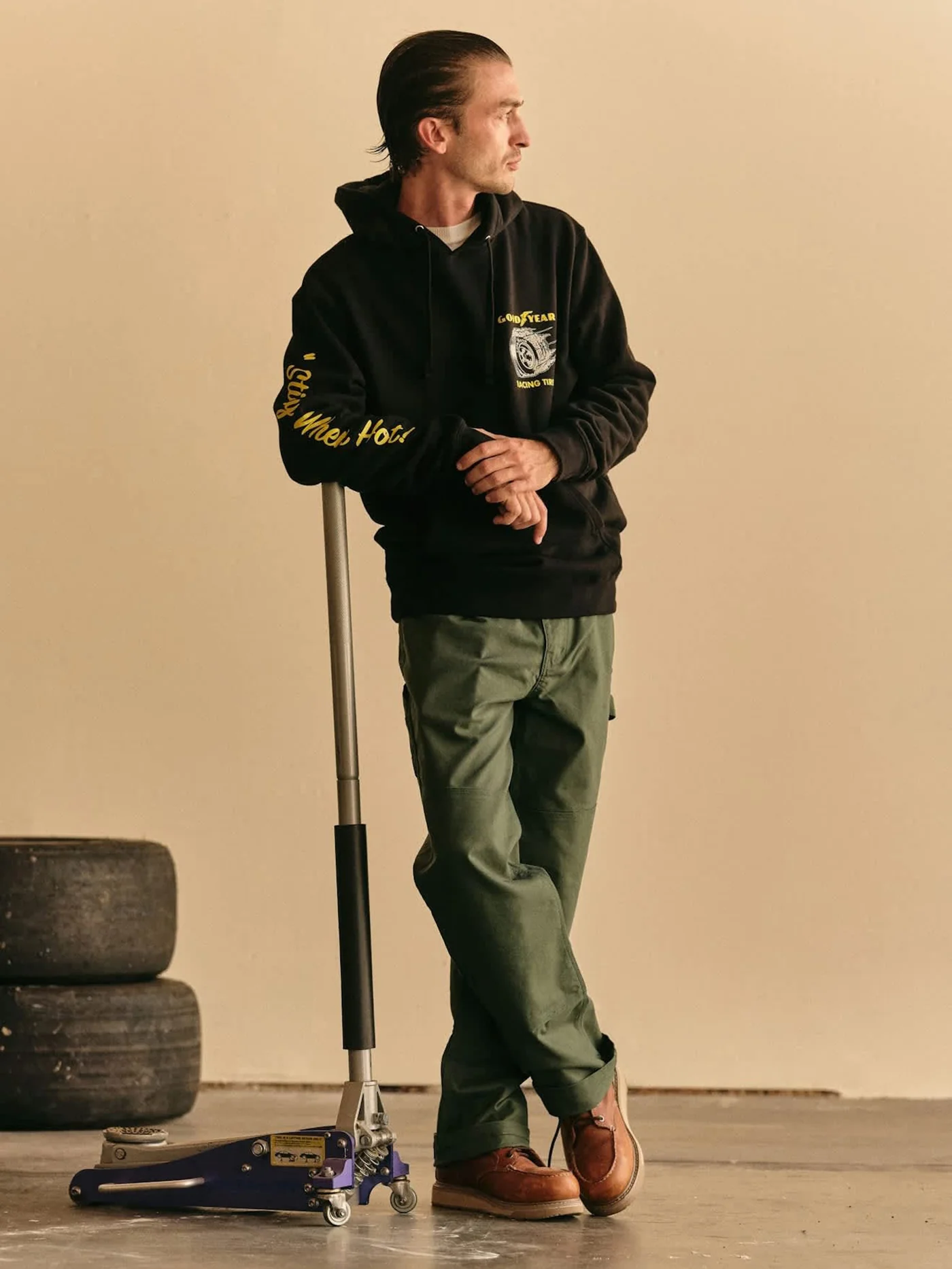 Brixton x Goodyear Cheater Slick Hoodie - Image 3