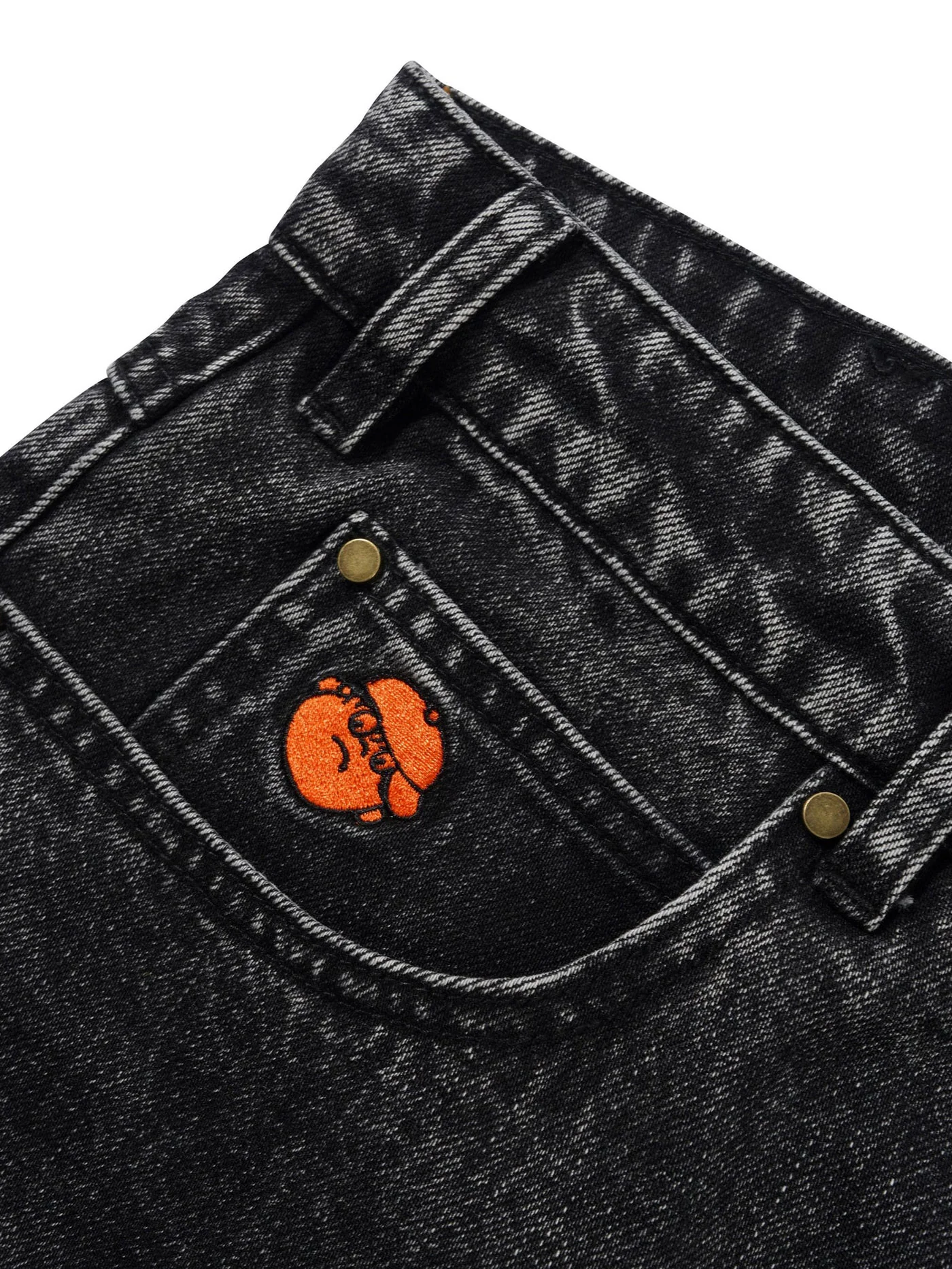 Santosuosso Stonewash Black Jeans - Image 4