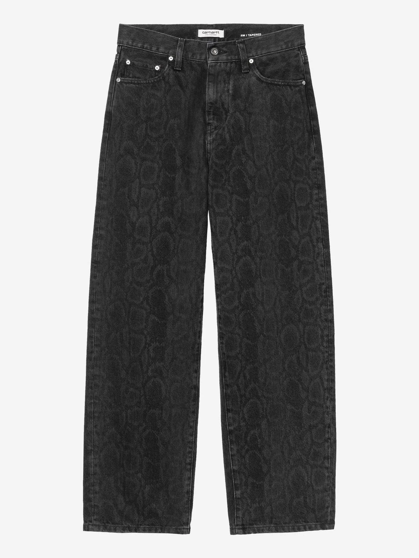 W' Snake Arin Camo Black Heavy Stone Wash Jeans