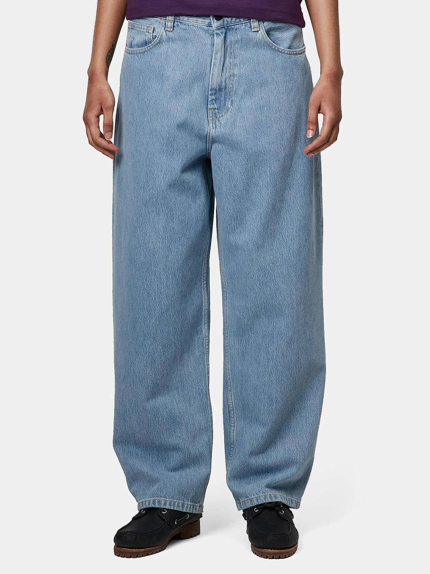 W' Brandon Blue Stone Bleached Jeans