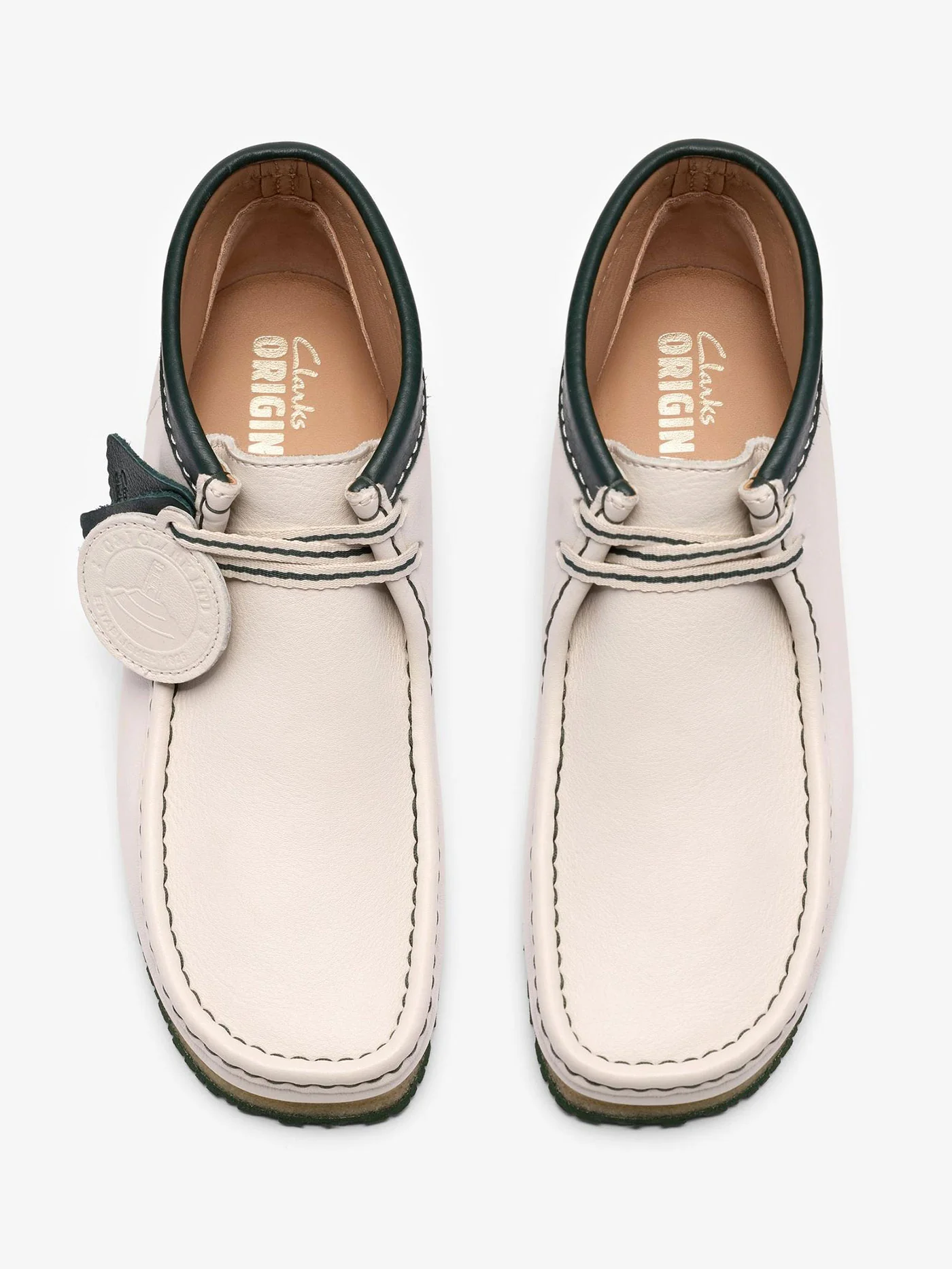 Wallabee Rb White Leather Boots - Image 4