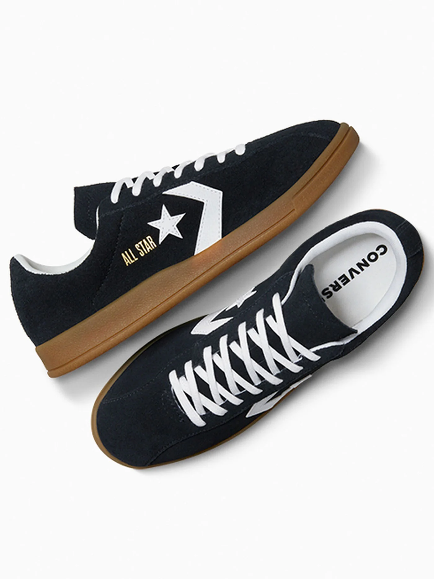 All Star Classic Trainer Suede Black Shoes - Image 3