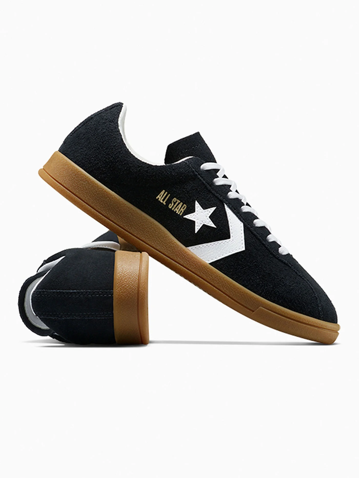 All Star Classic Trainer Suede Black Shoes - Image 6