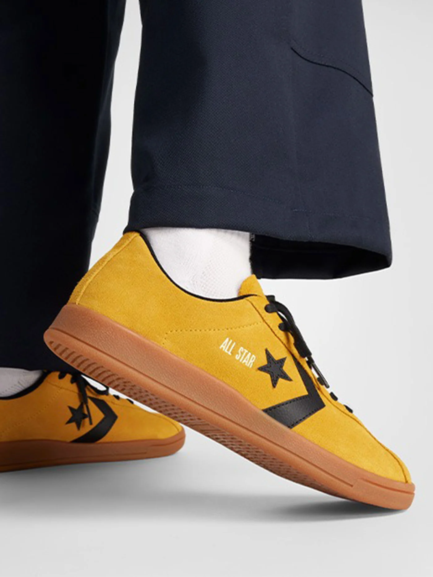 All Star Classic Trainer Suede Yellow Shoes - Image 8