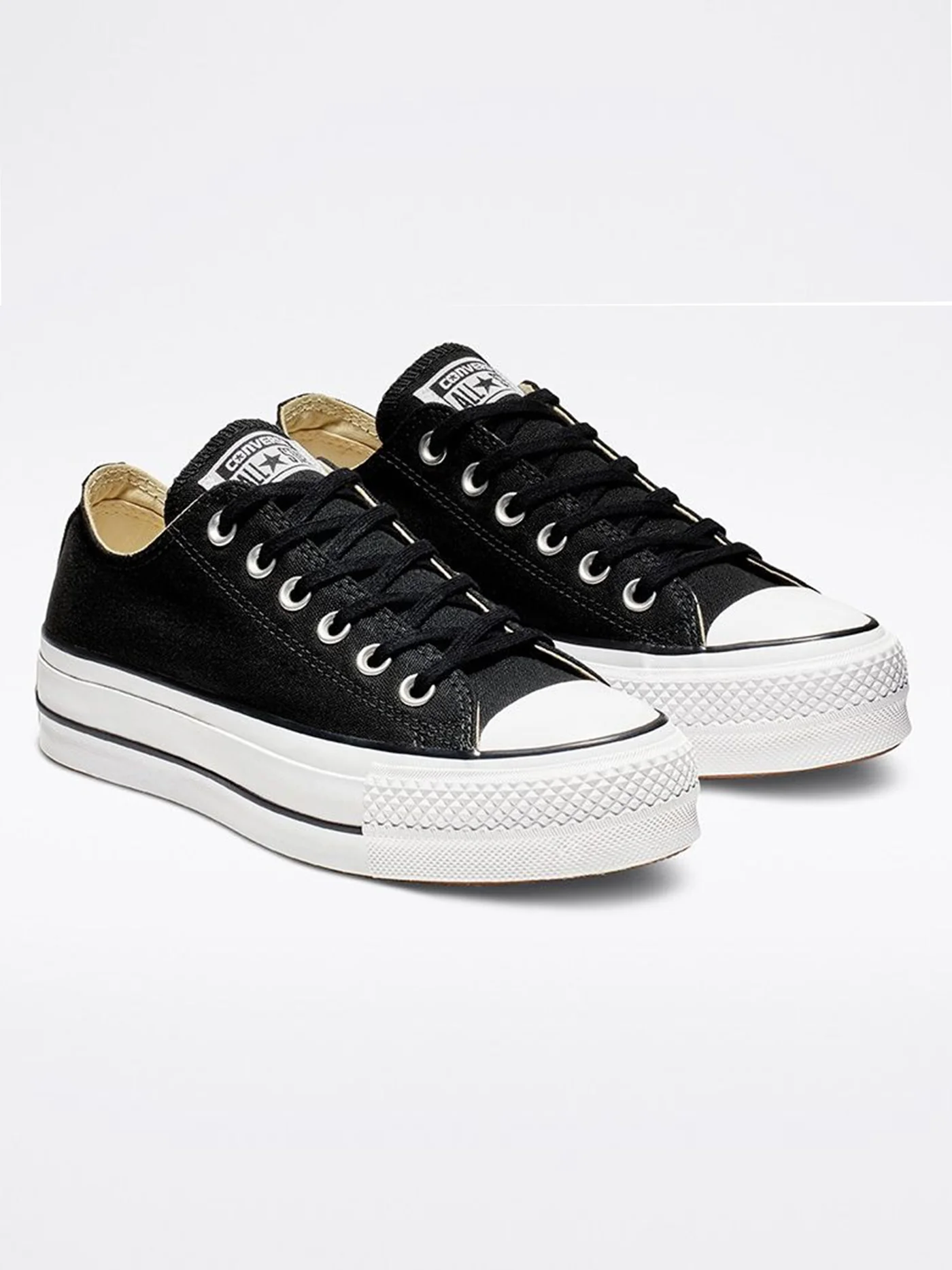 Chuck Taylor All Star Platform Black/White/White Shoes - Image 2