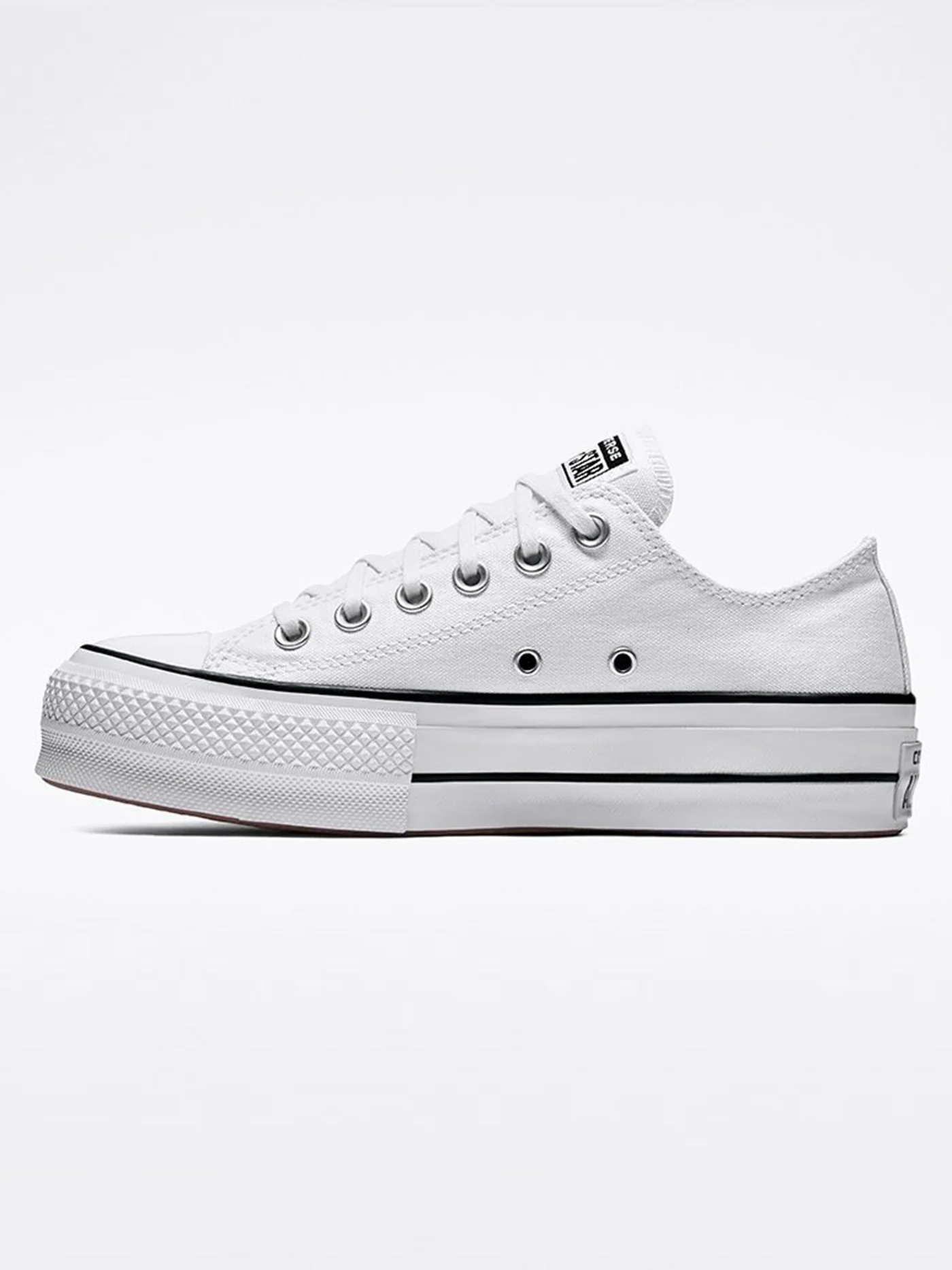 Chuck Taylor All Star Platform White/Black/White Shoes - Image 3