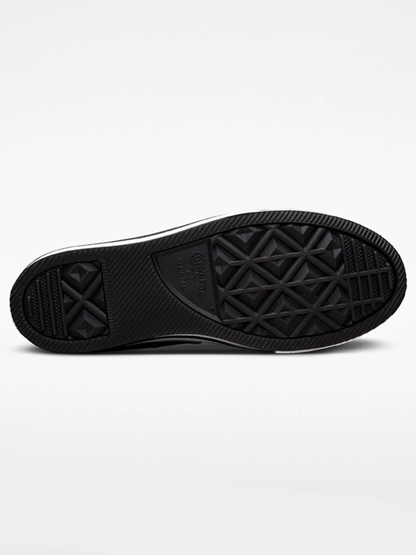 CTAS Platform Hi Black/White/Black Shoes (Kids) - Image 6