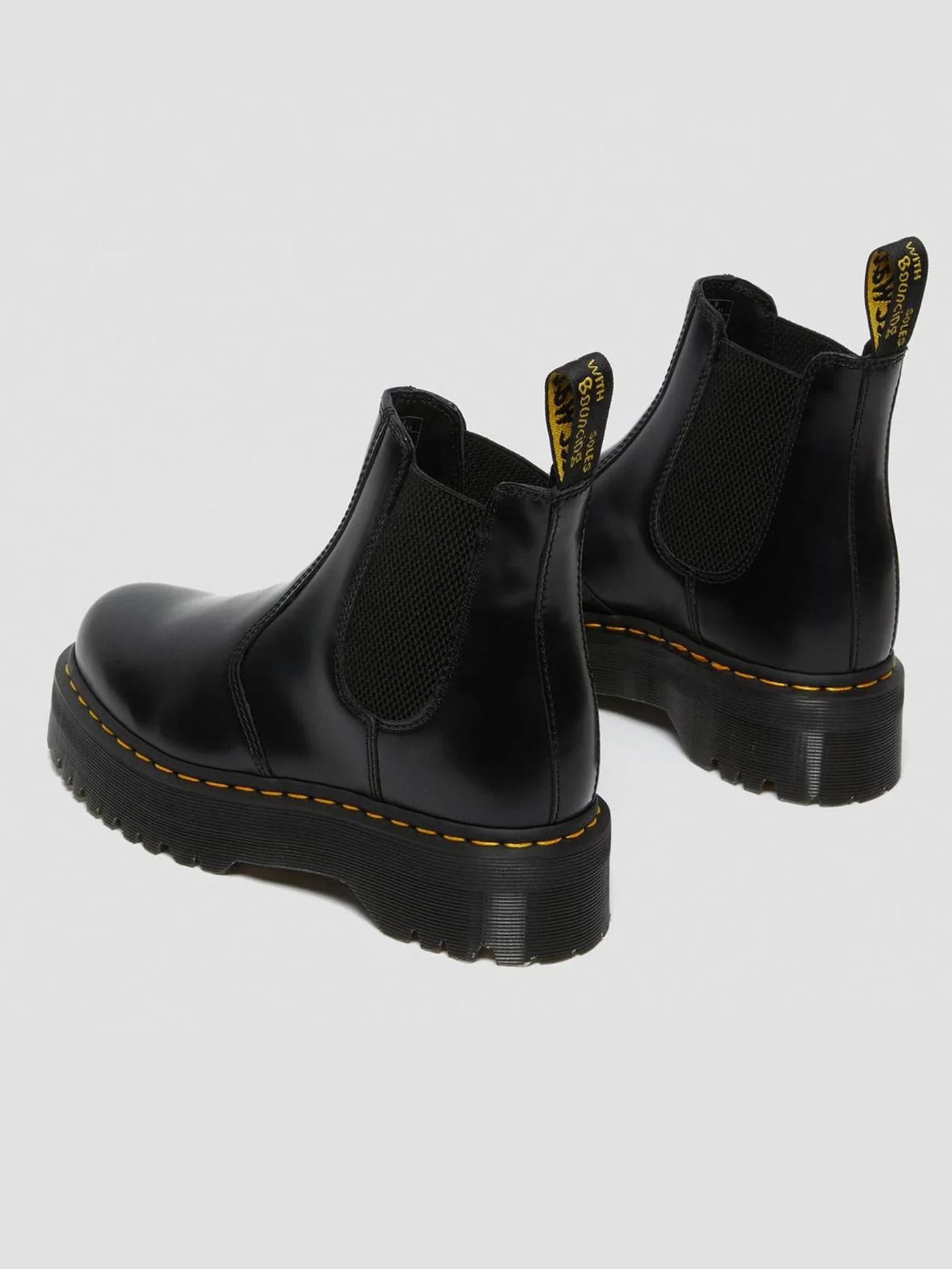2976 Quad Polished Smooth Black Boots - Image 4