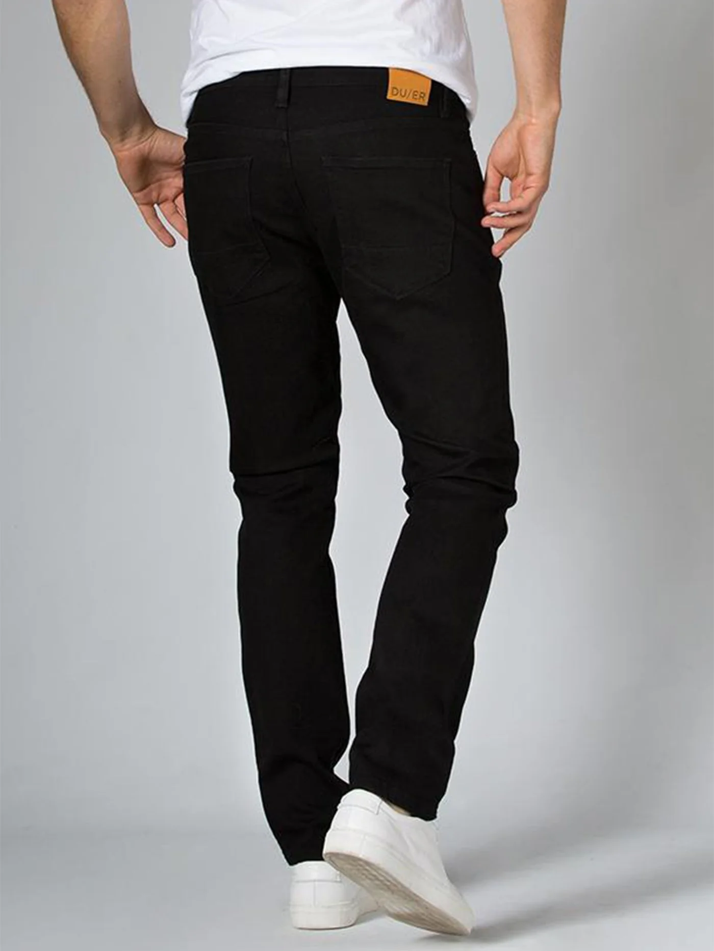 Performance Denim Relaxed Tapered Fit Jeans - Image 3