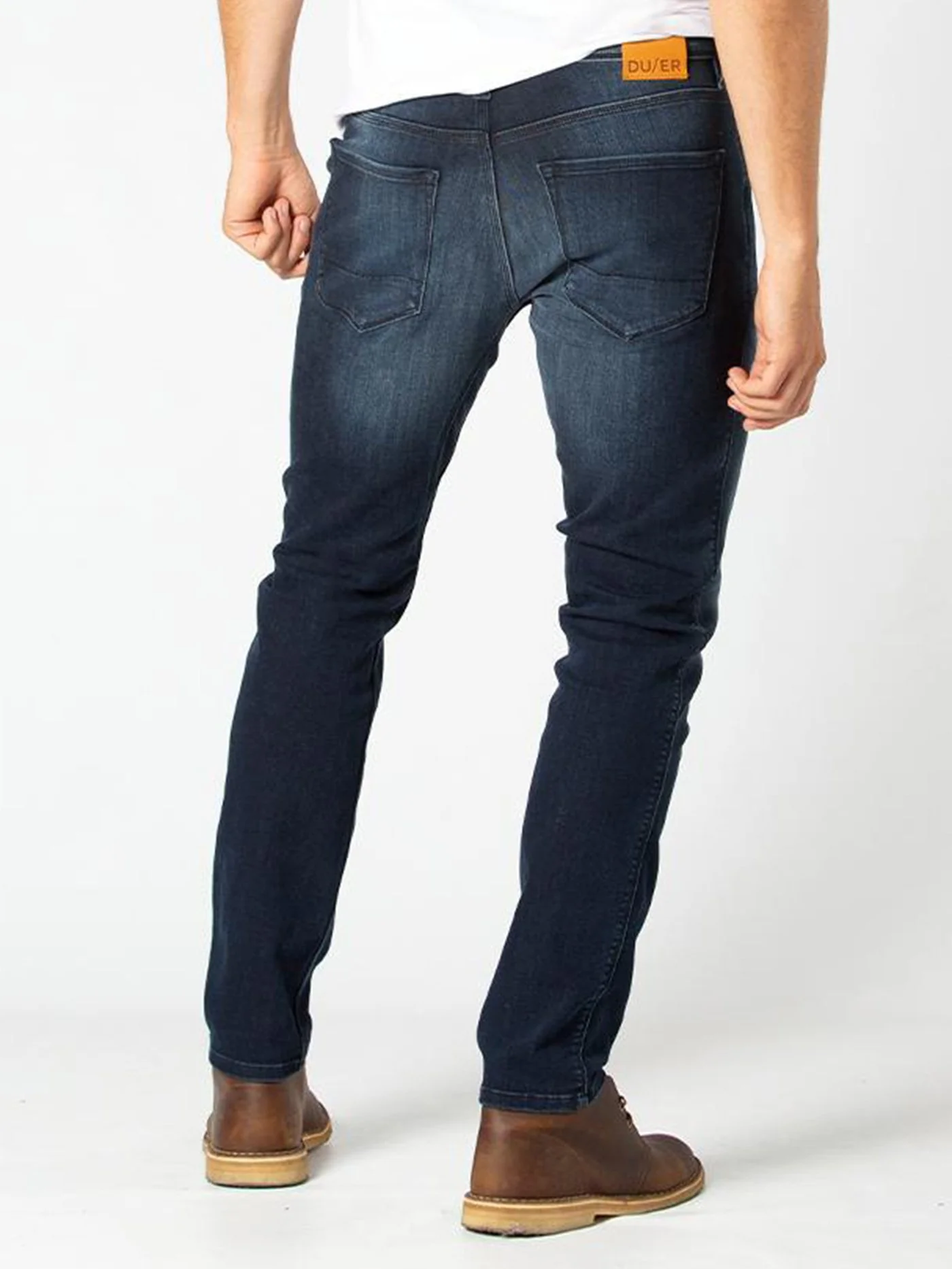 Performance Denim Relaxed Tapered Fit Jeans - Image 3