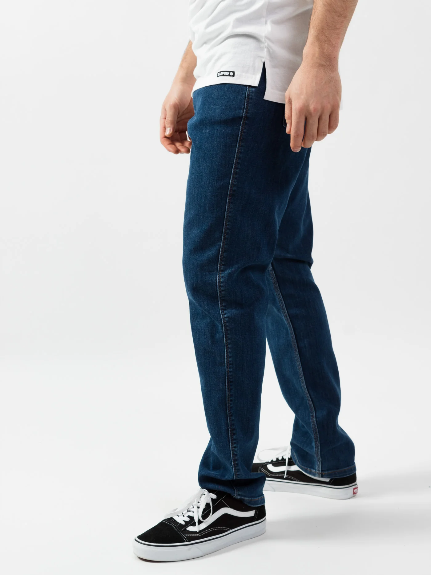 Performance Denim Relaxed Tapered Fit Jeans - Image 3