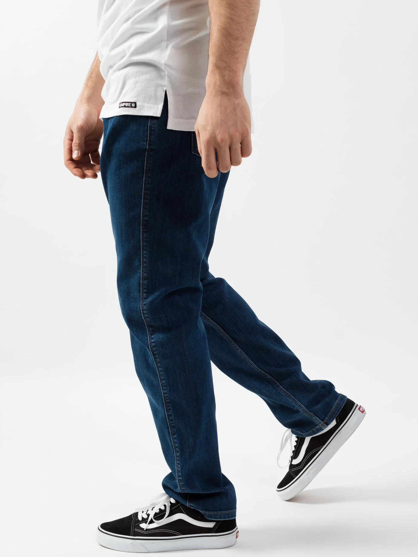 Performance Denim Relaxed Tapered Fit Jeans - Image 4