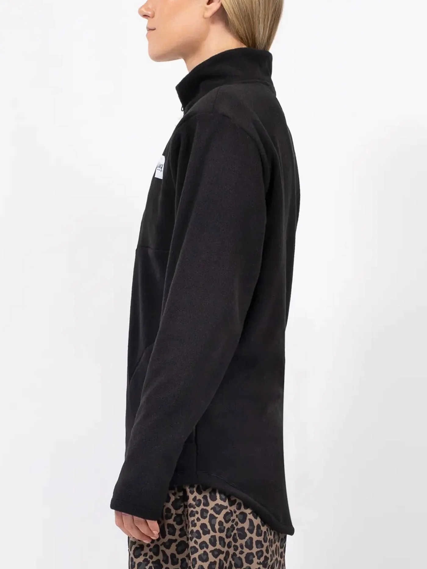 Techlight 1/2 Zip Fleece Black Base Layer (Women) - Image 2