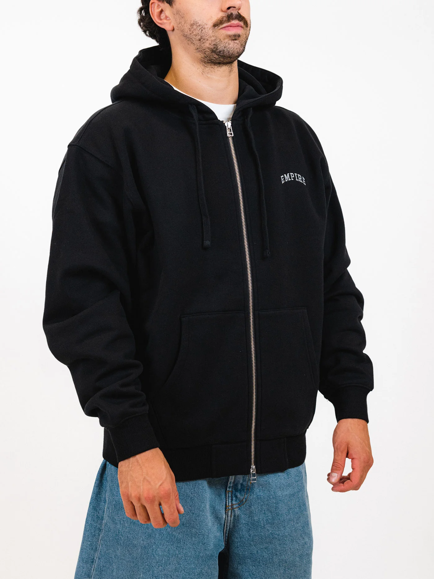 Collegiate Embroidered Zip Hoodie - Image 2