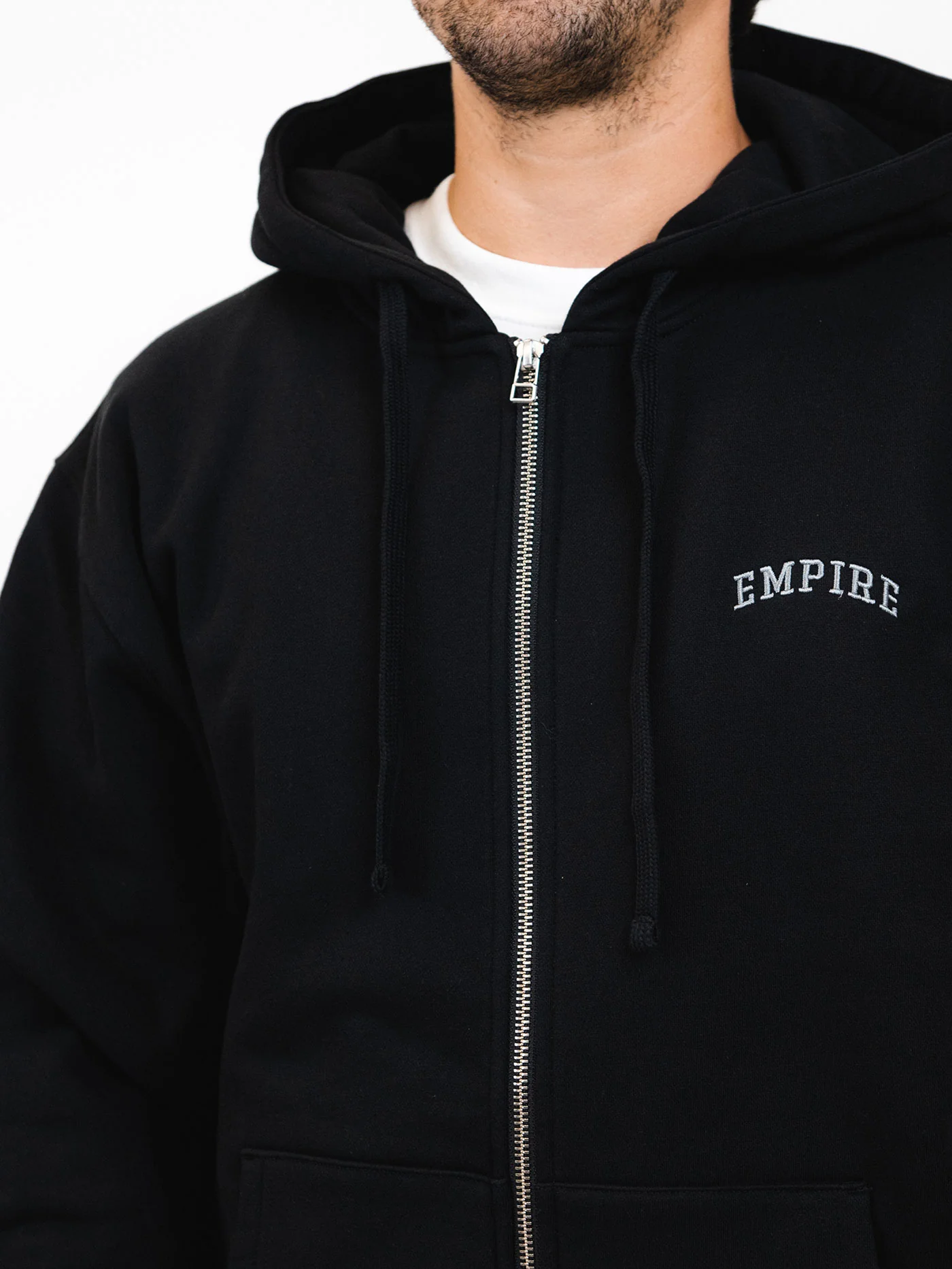 Collegiate Embroidered Zip Hoodie - Image 4