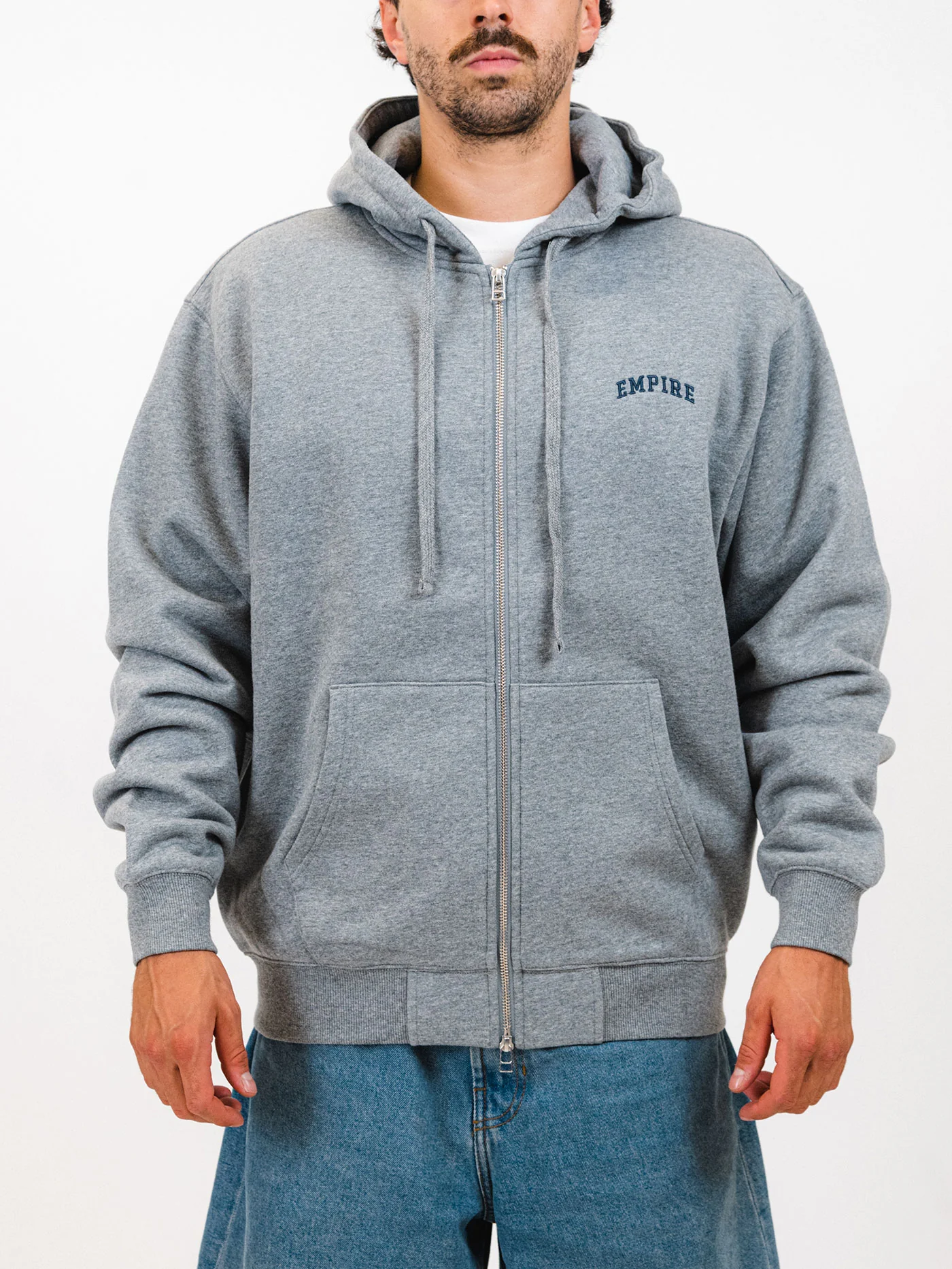 Collegiate Embroidered Zip Hoodie - Image 5