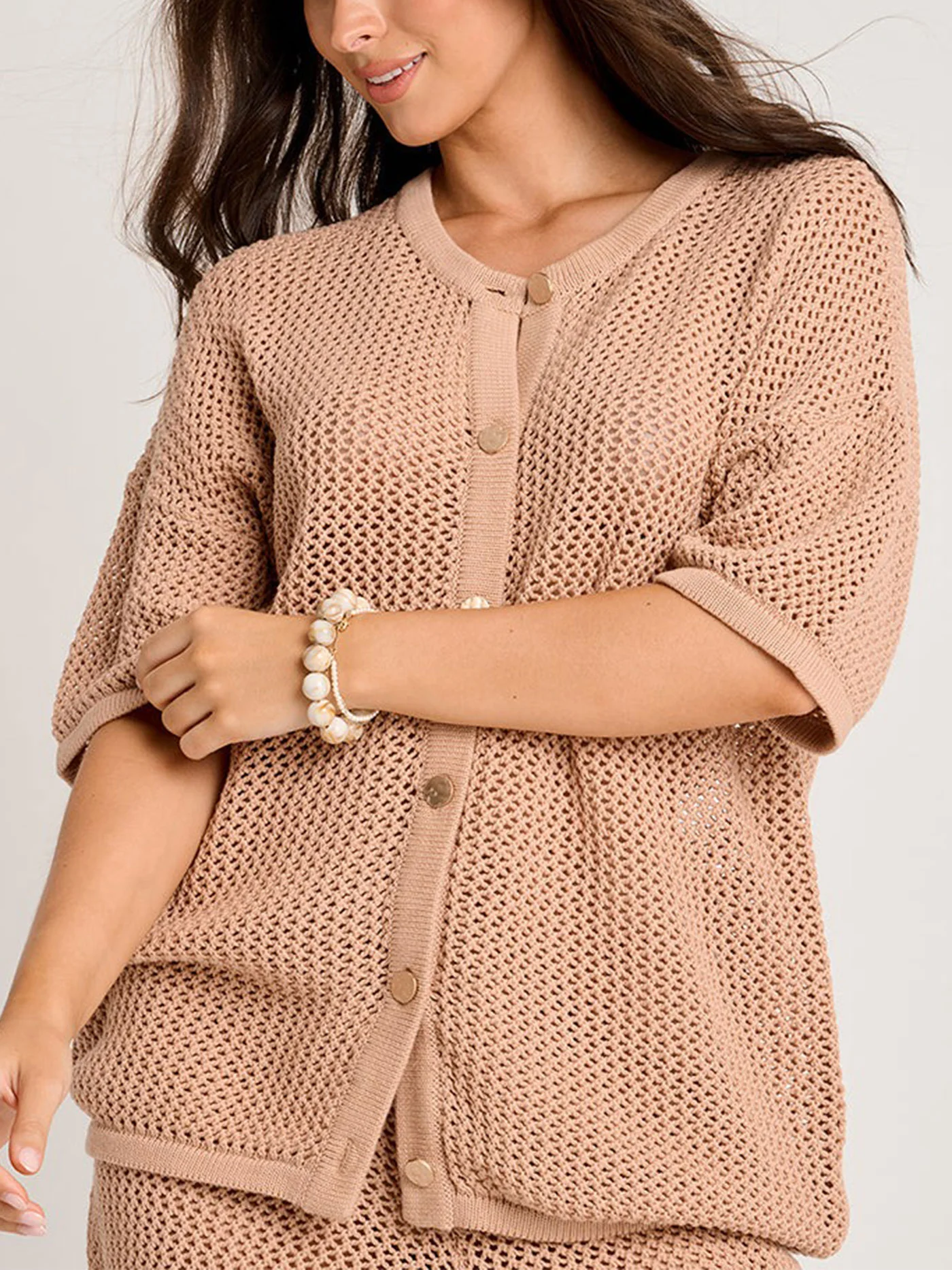 Resort Cardigan Knit Crochet Cover-Up