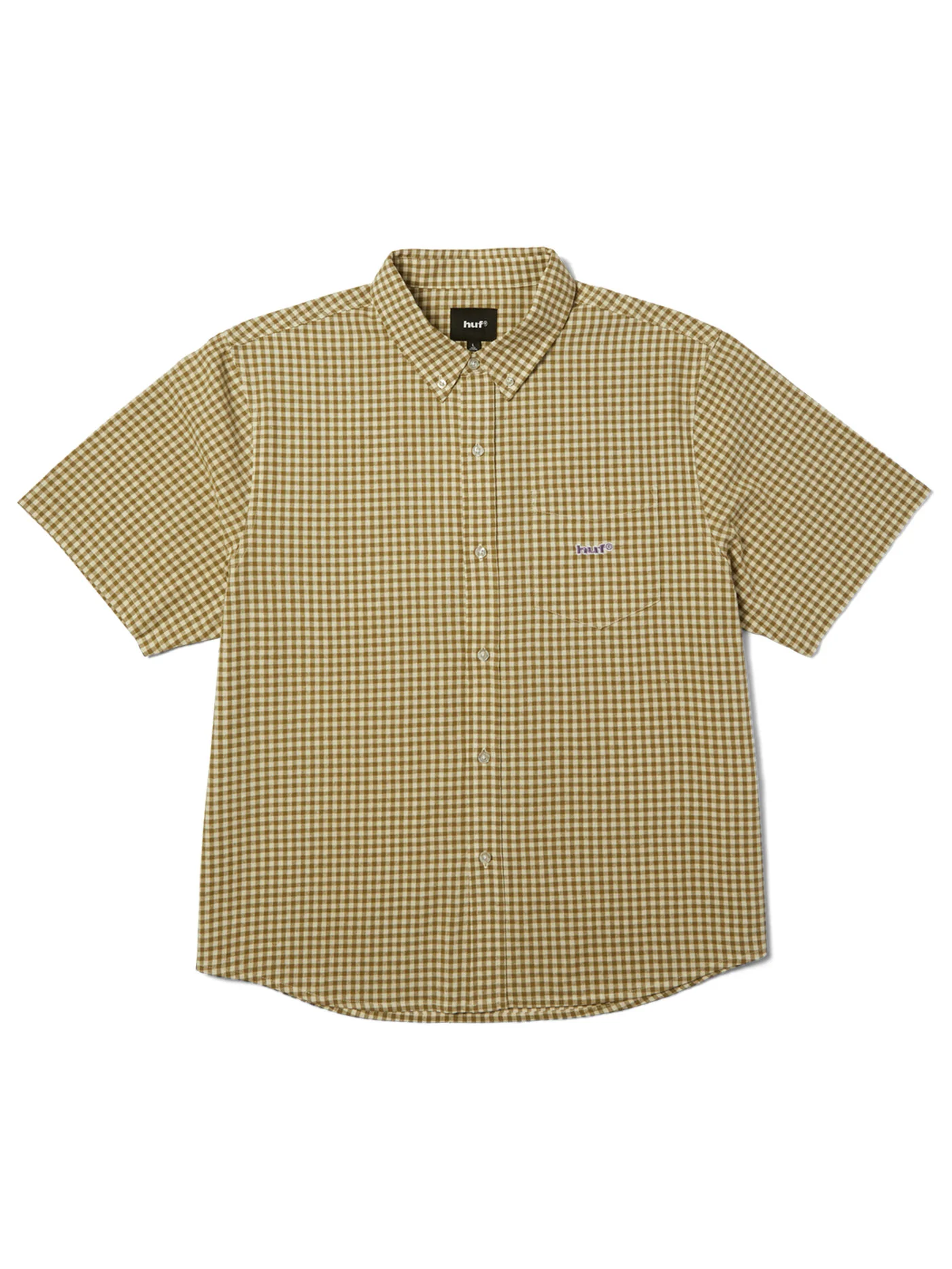 89 Micro Gingham Oxford Short Sleeve Buttondown Shirt - Image 9