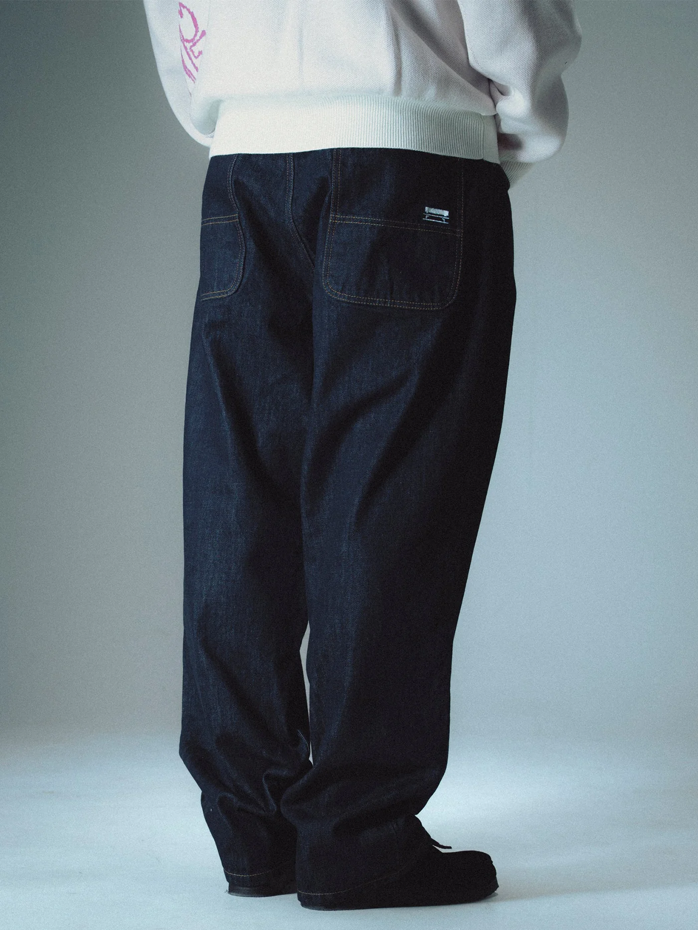 Classic Baggy Raw Jeans - Image 4