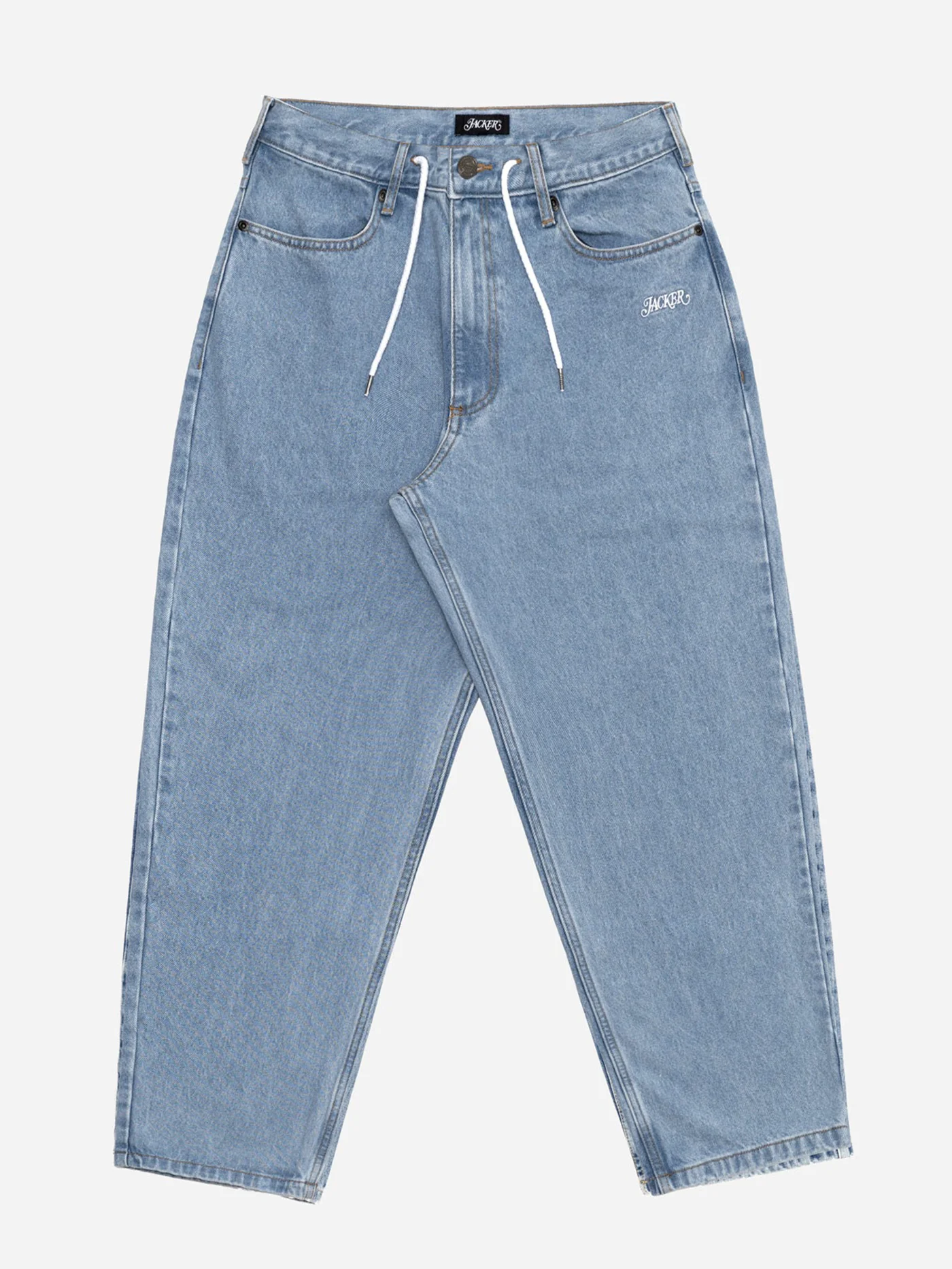 Classic Light Blue Baggy Jeans - Image 4