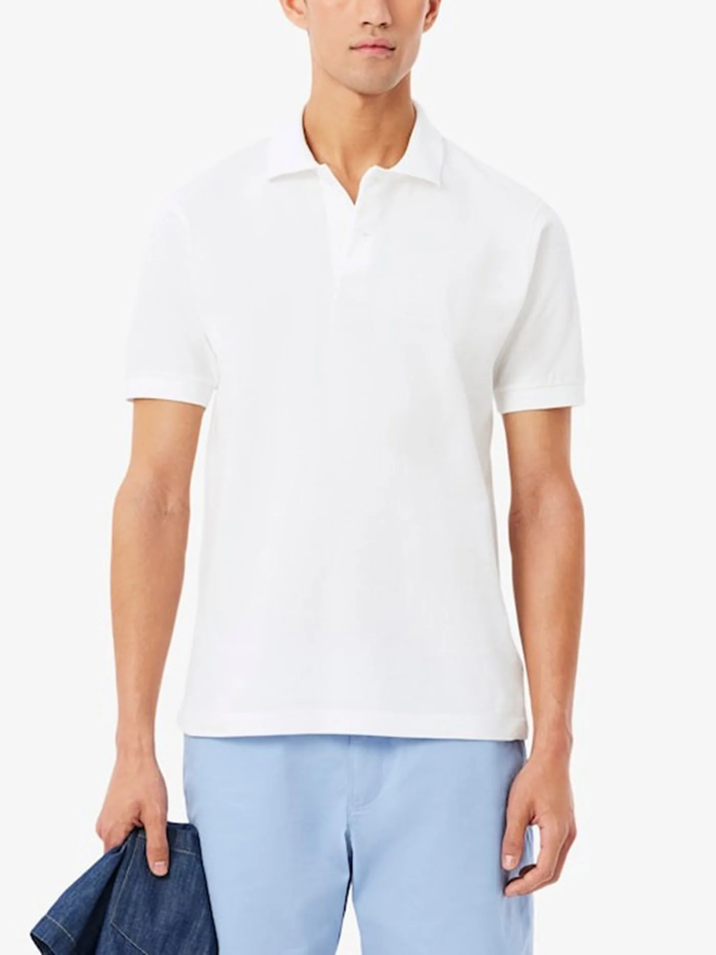 Embroidery Detail Petit Pique Short Sleeve Polo - Image 2