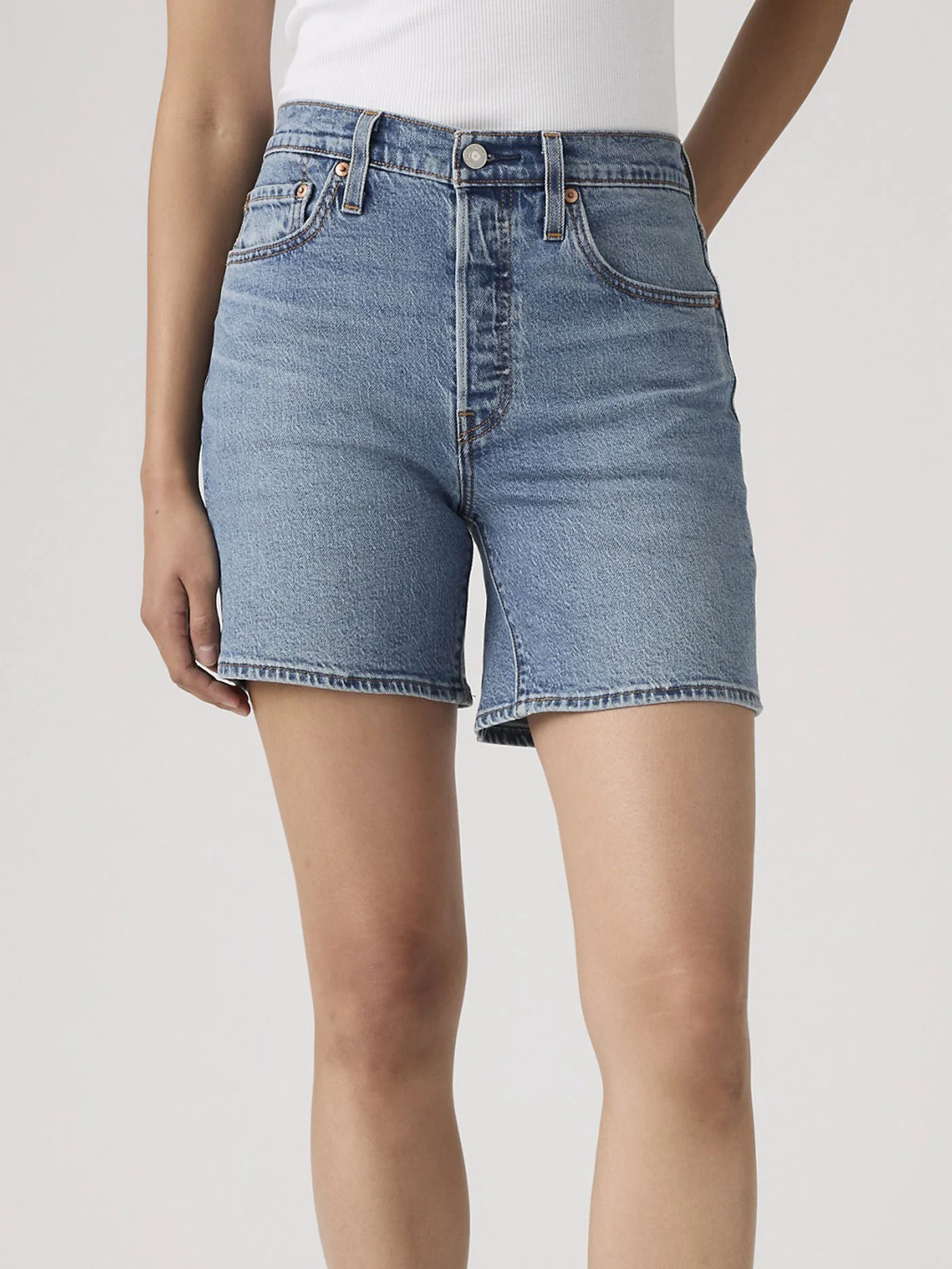 501 Mid-Thigh LW Pen Ring Shorts