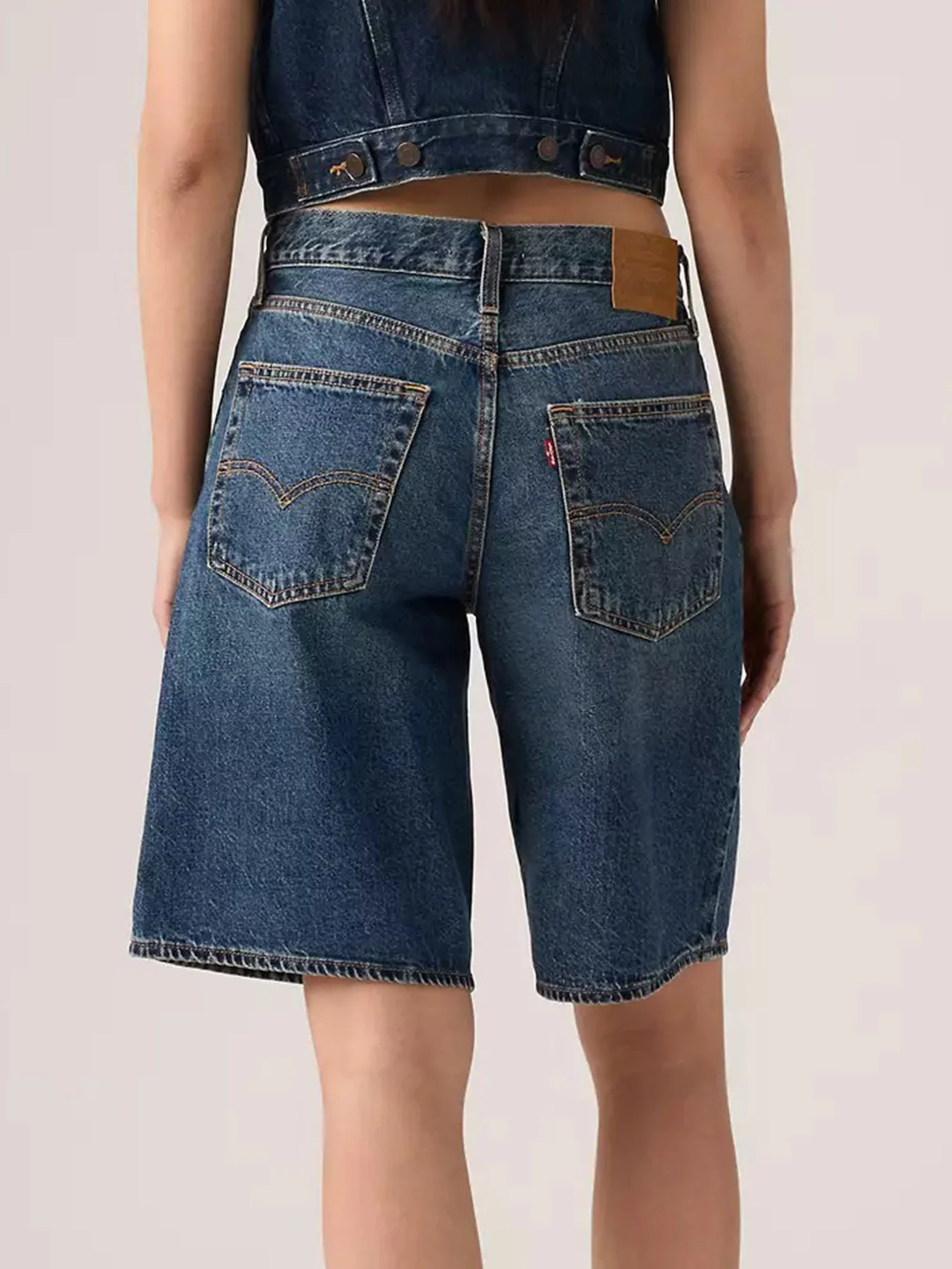 Baggy Dad Jort Hinged Heart Shorts - Image 2