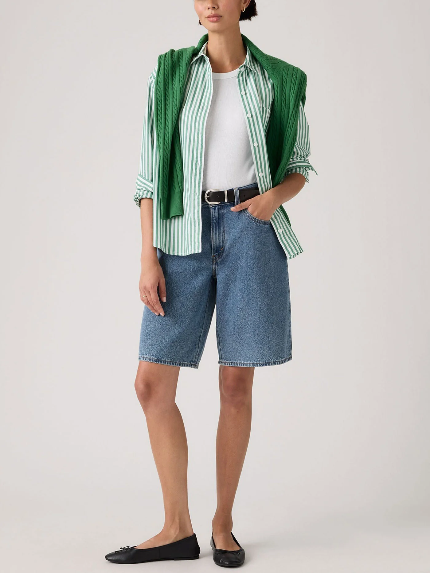 Baggy Dad Jort Own It Tencel Shorts - Image 4