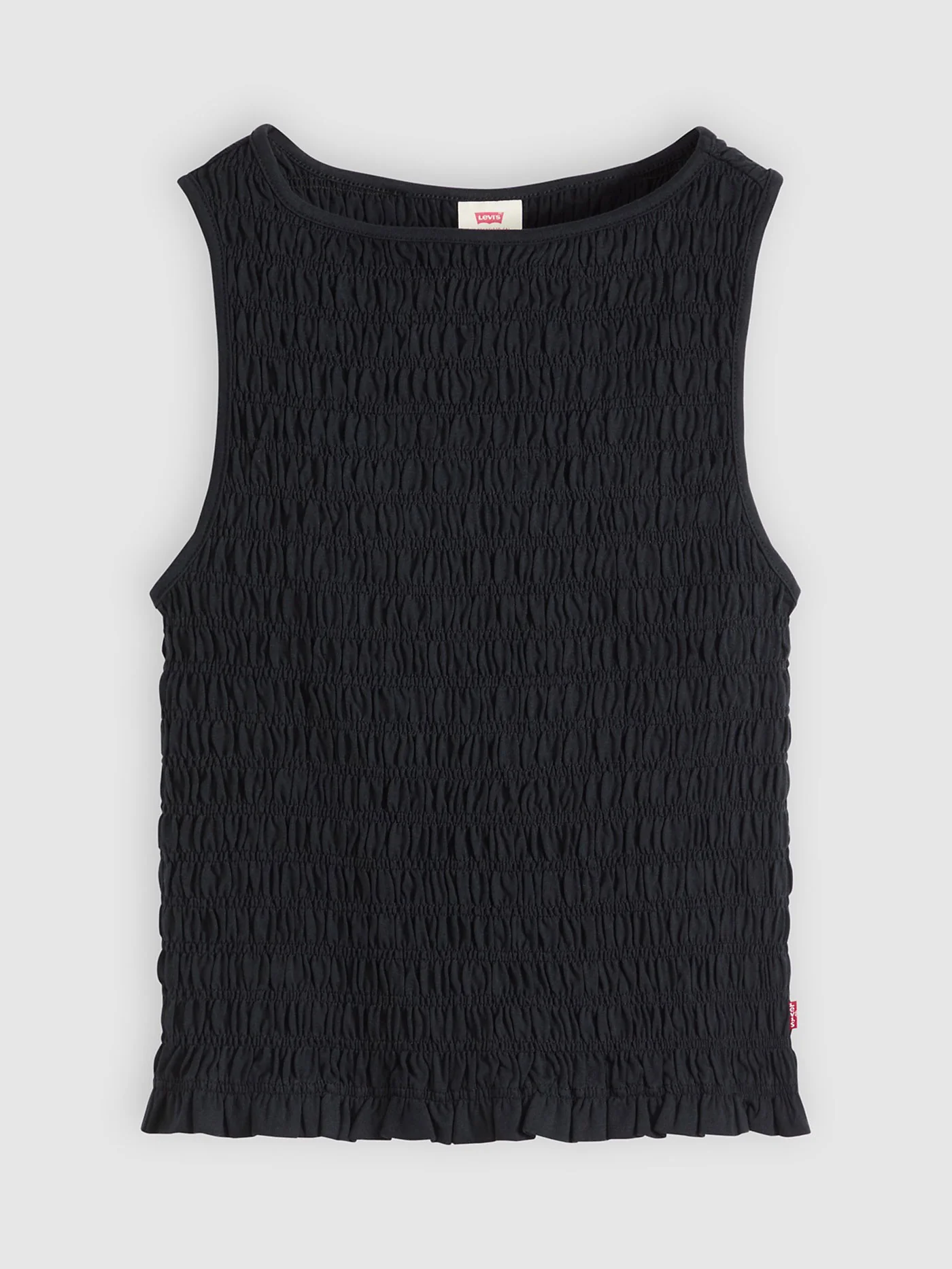 Bella Smocked Anthracite Night Tank Top - Image 4