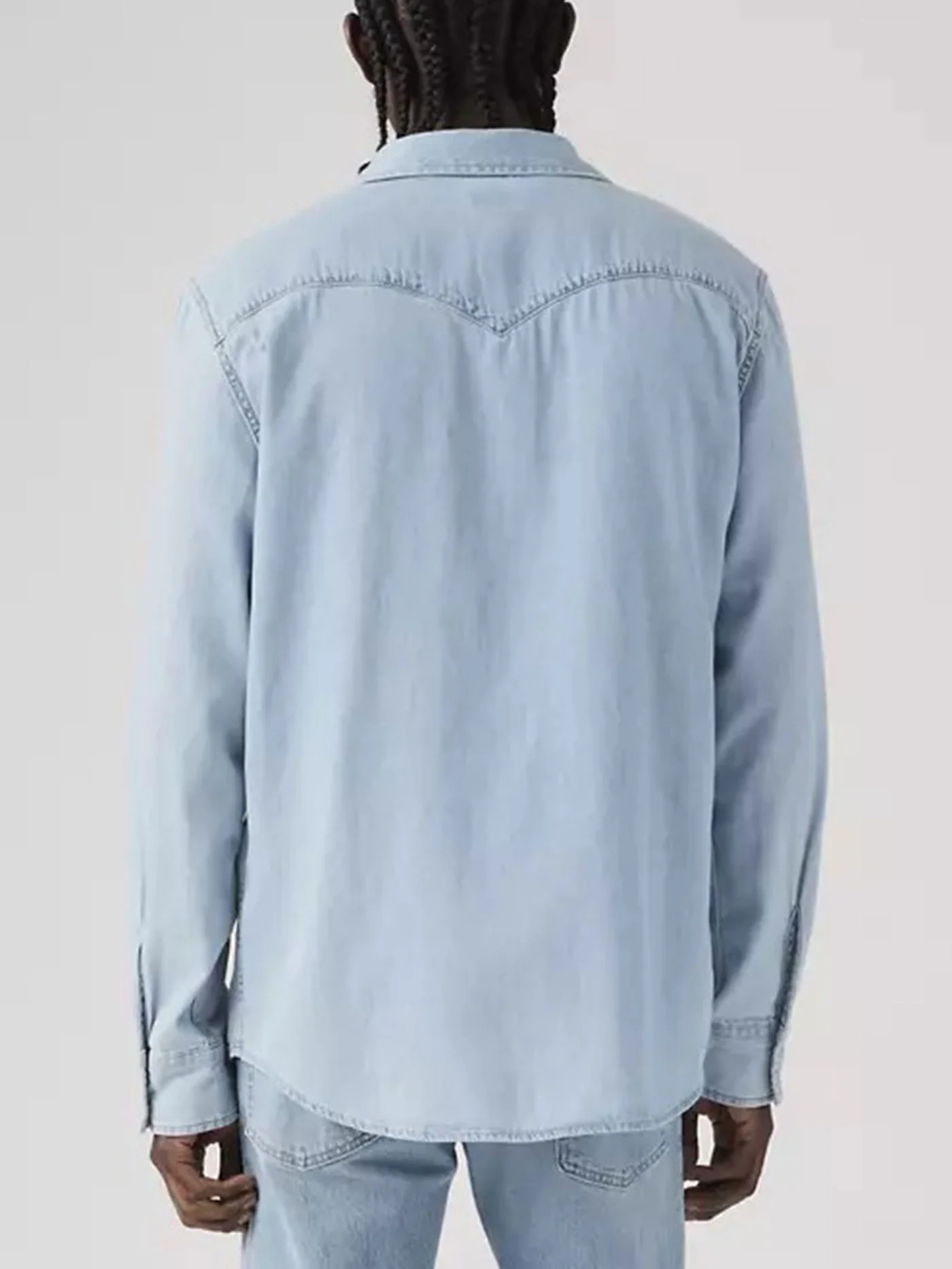 Classic Western Standard Stone Wash Long Sleeve Buttondown Shirt - Image 2