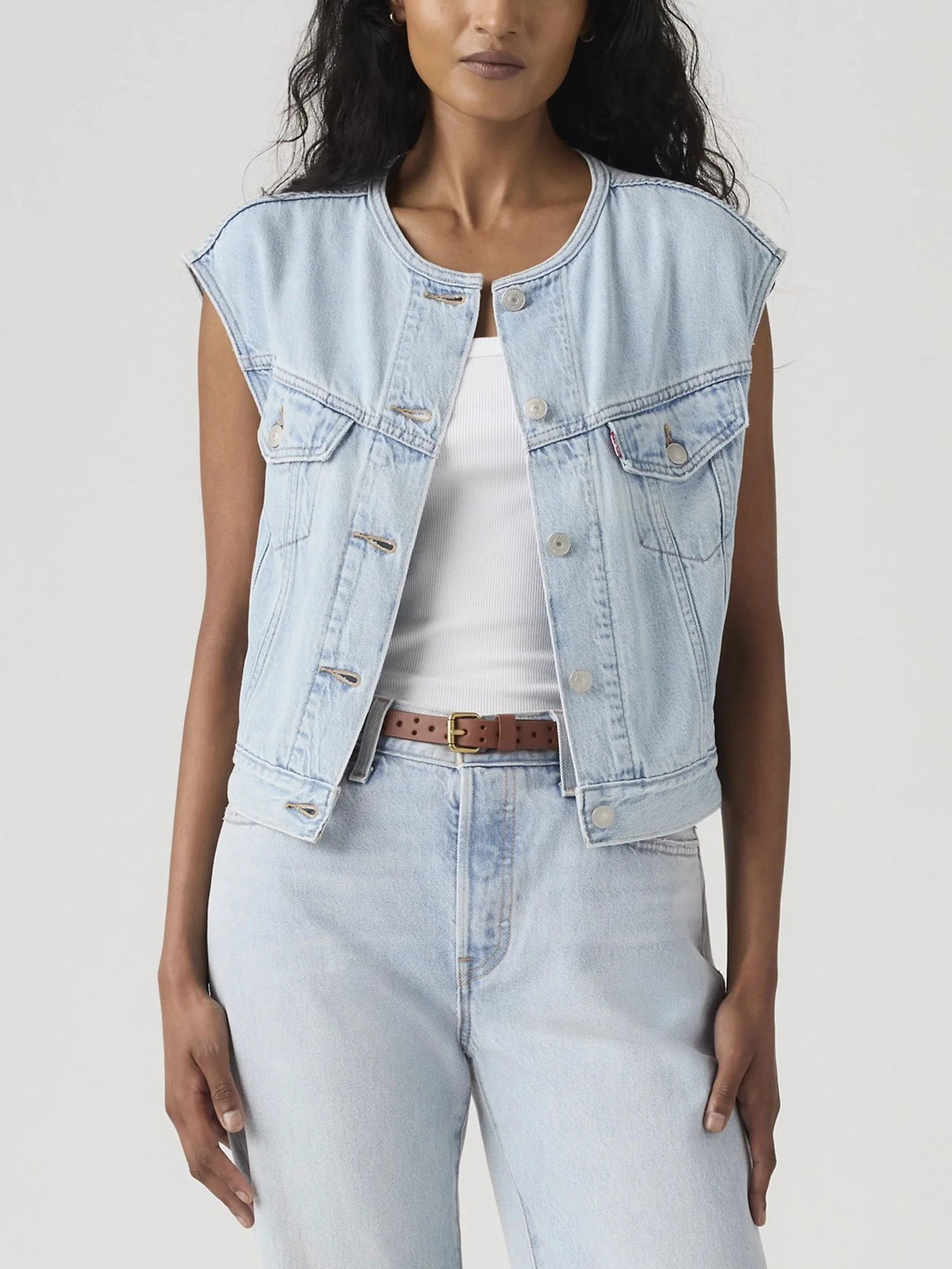 Collarless Shrunken 90s Of Course Jacket - Image 2