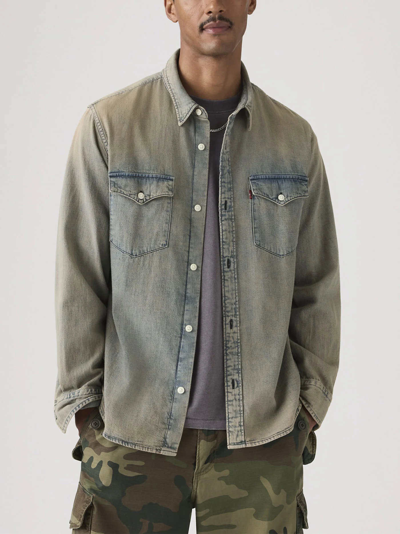 Western Sunset Drives Long Sleeve Buttondown Shirt
