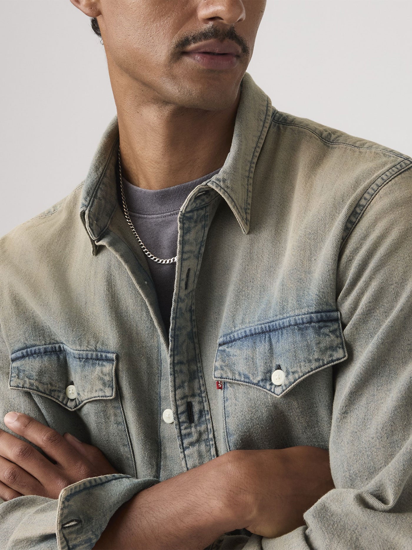 Western Sunset Drives Long Sleeve Buttondown Shirt - Image 3